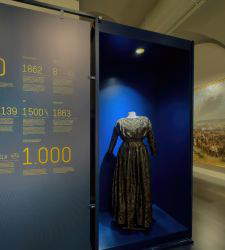 La robe d'Anita Garibaldi exposée au musée du Risorgimento de Brescia