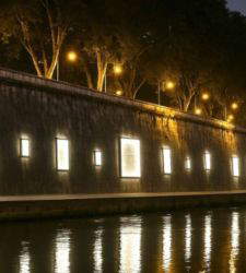Luminis: Die Lichtinstallation von Mario Carlo Iusi beleuchtet die Tiberufer