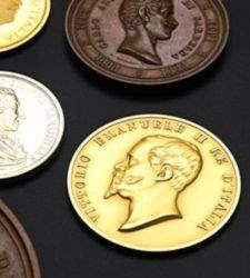 Medaillen des Hauses Savoyen bei der Versteigerung in Genf bei Piguet, aus der Sammlung der Könige von Italien