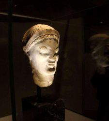 Etrusker, der Testa Bargagli Protagonist im Archäologischen Museum von Casole d'Elsa