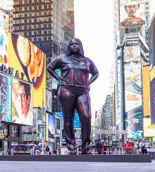 From Florence to New York, Thomas J Price lands in Times Square with another statue