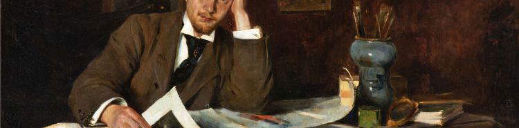 Giovanni Costantini, the young man before the real thing: the 19-year-old artist's unpublished self-portrait