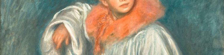 Un Pierrot y un Arlequín: los hijos de los artistas también se disfrazaban