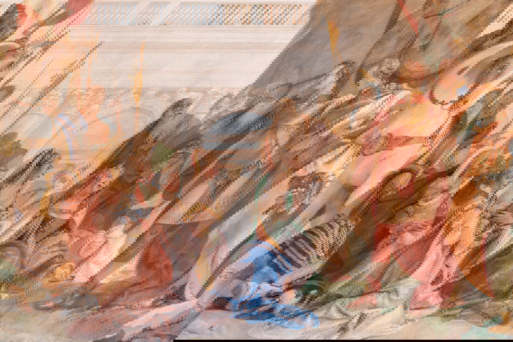 Giambattista Tiepolo, Alessandro Magno e la famiglia di Dario, dettaglio. Foto: Villa Cordellina / IAT / Provincia di Vicenza