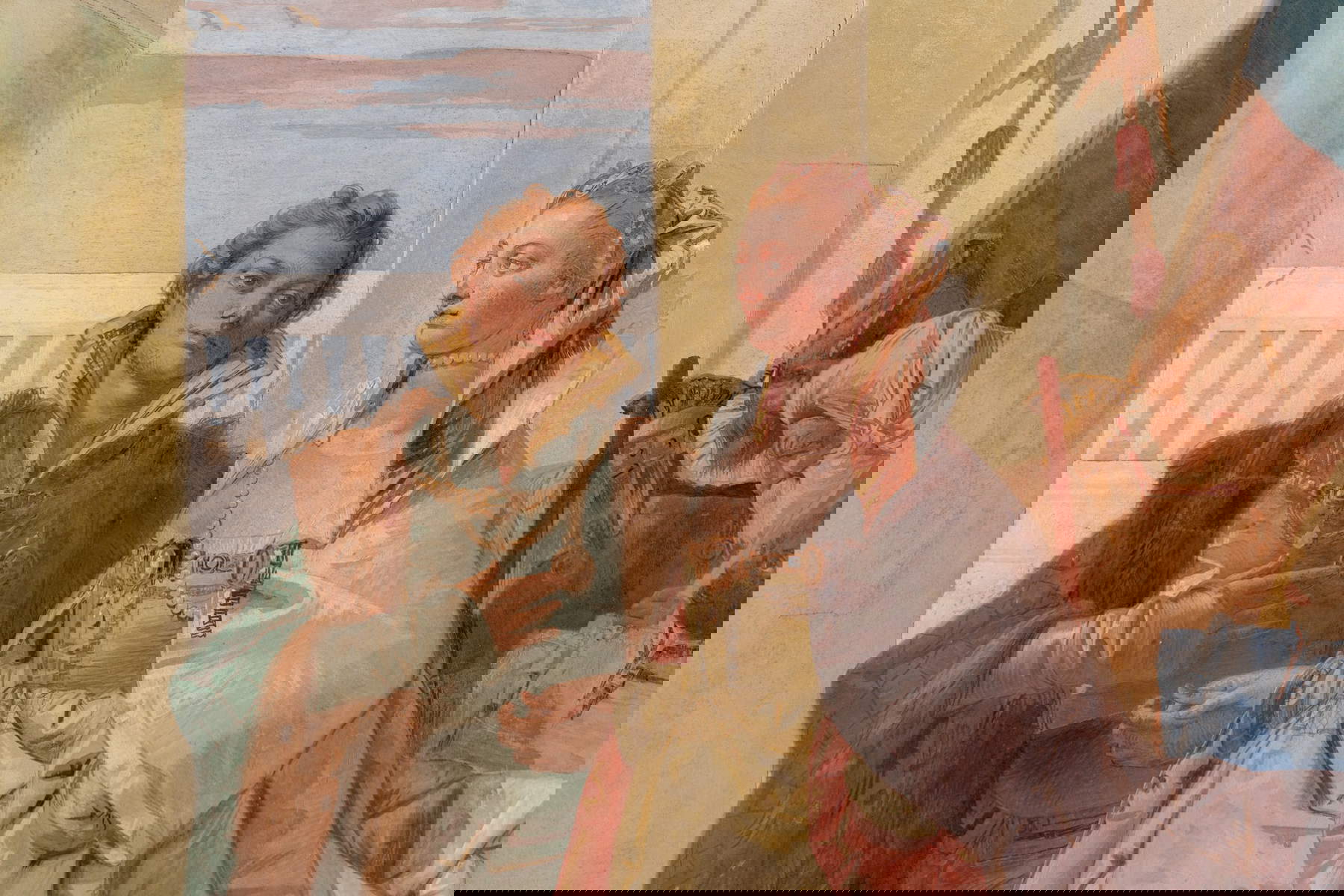 Giambattista Tiepolo, La continenza di Scipione, dettaglio. Foto: Villa Cordellina / IAT / Provincia di Vicenza