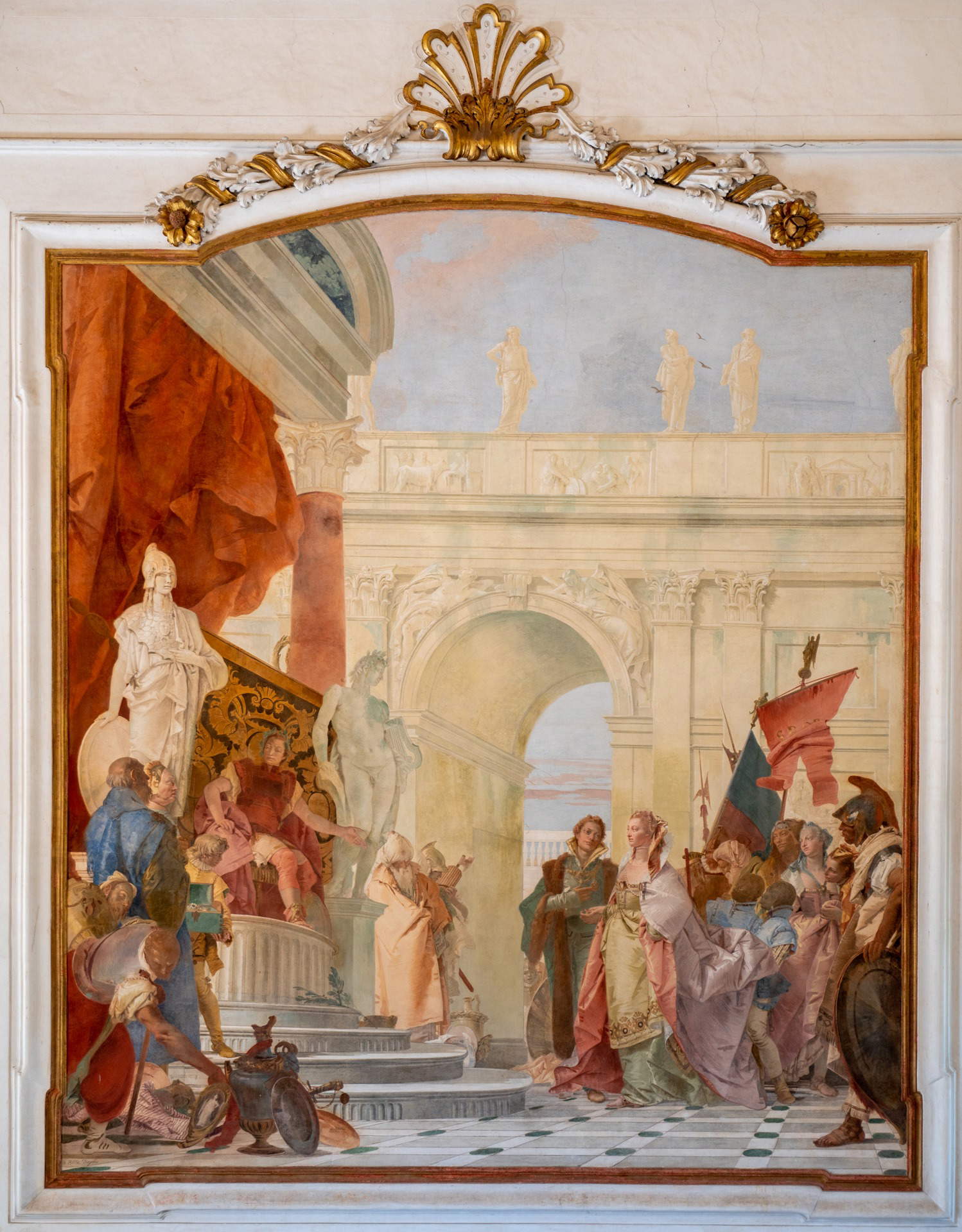 Giambattista Tiepolo, La continenza di Scipione, salone d'onore. Foto: Villa Cordellina / IAT / Provincia di Vicenza