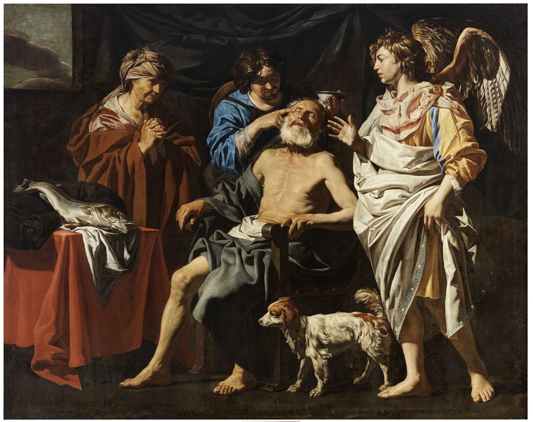 Matthias Stom, Heilender Tobias (Öl auf Leinwand, 198 x 246 cm; Privatsammlung) &copy; Fotostudio Rapuzzi