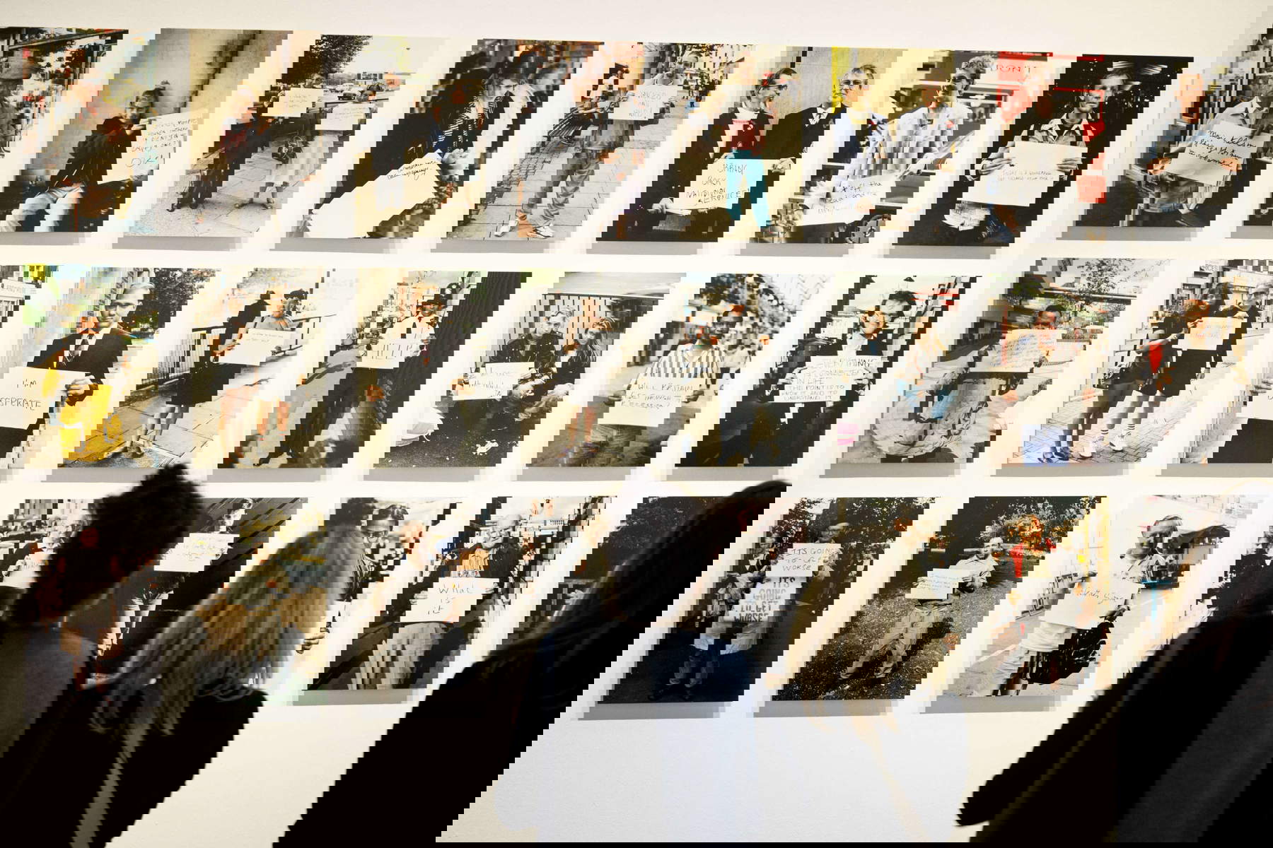 Ausstellungsaufbau 1+1. Relationale Kunst