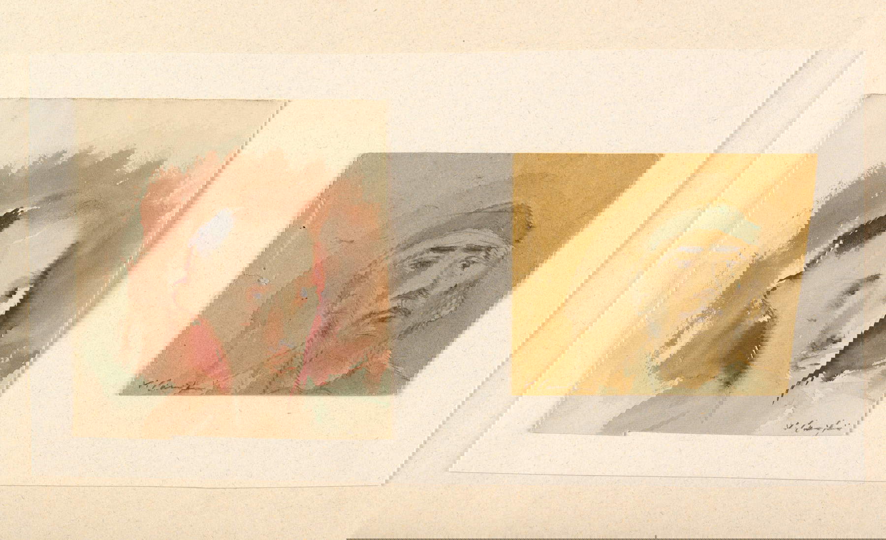 Virgilio Carmignani, Prigionieri (1944; acquerello su carta; Empoli, Galleria d'Arte Moderna e della Resistenza)