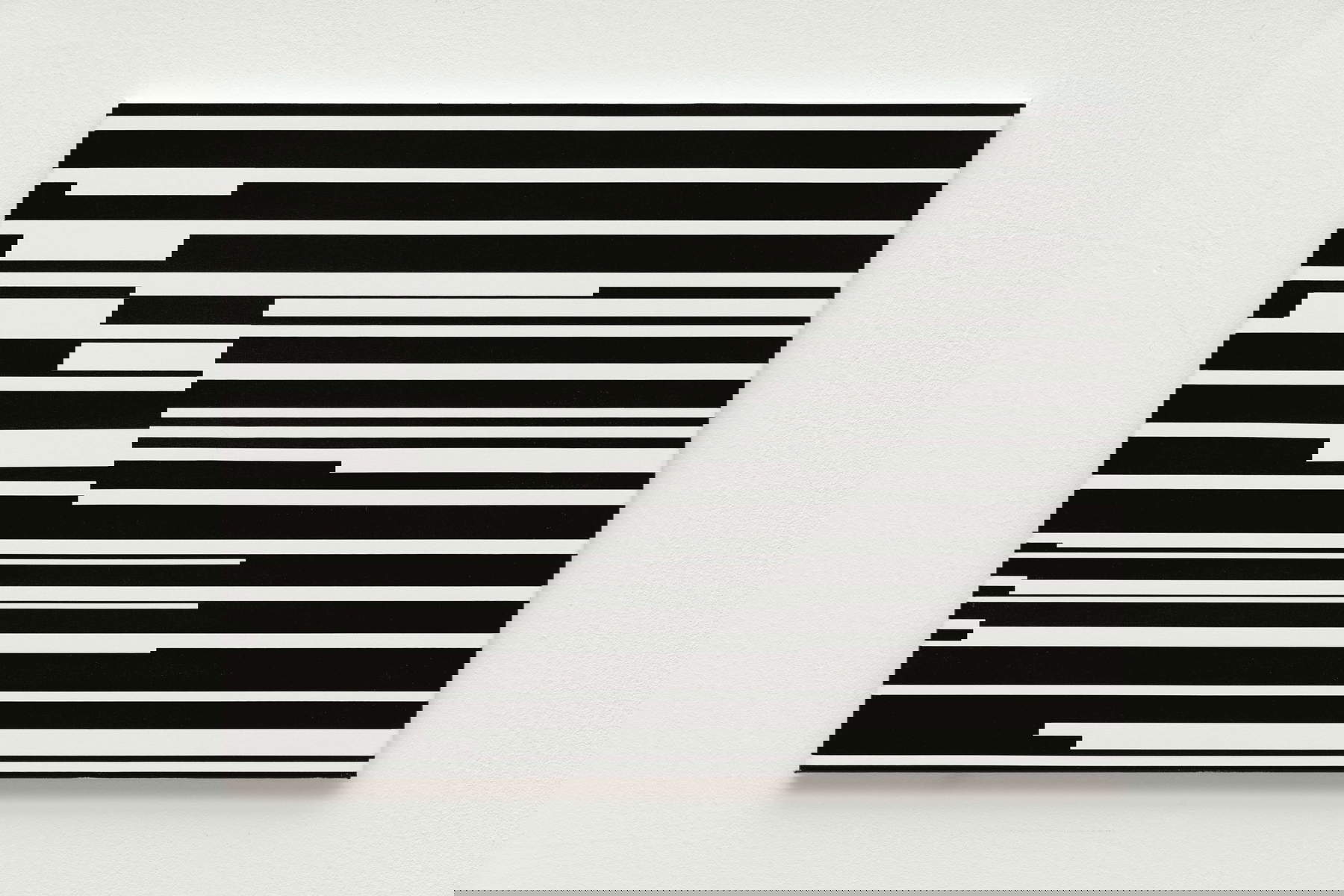 Esther Stocker, Untitled (2025; acrylic on cotton canvas, 60 x 80 cm). Photo: Markus Gradwohl