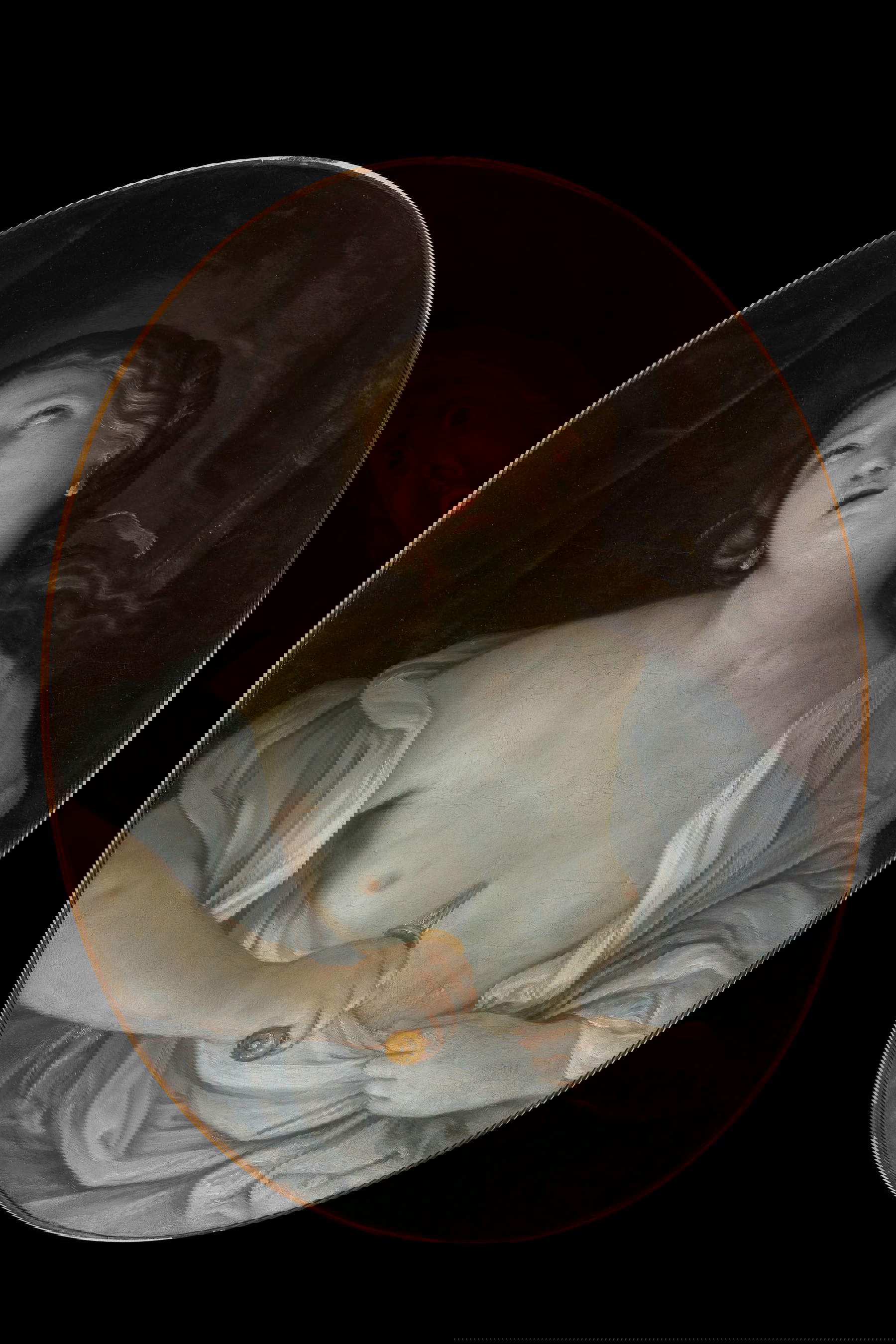 Guido Reni, Lucrezia (c. 1638; óleo sobre lienzo, 98 x 76 cm; Génova, colección particular)