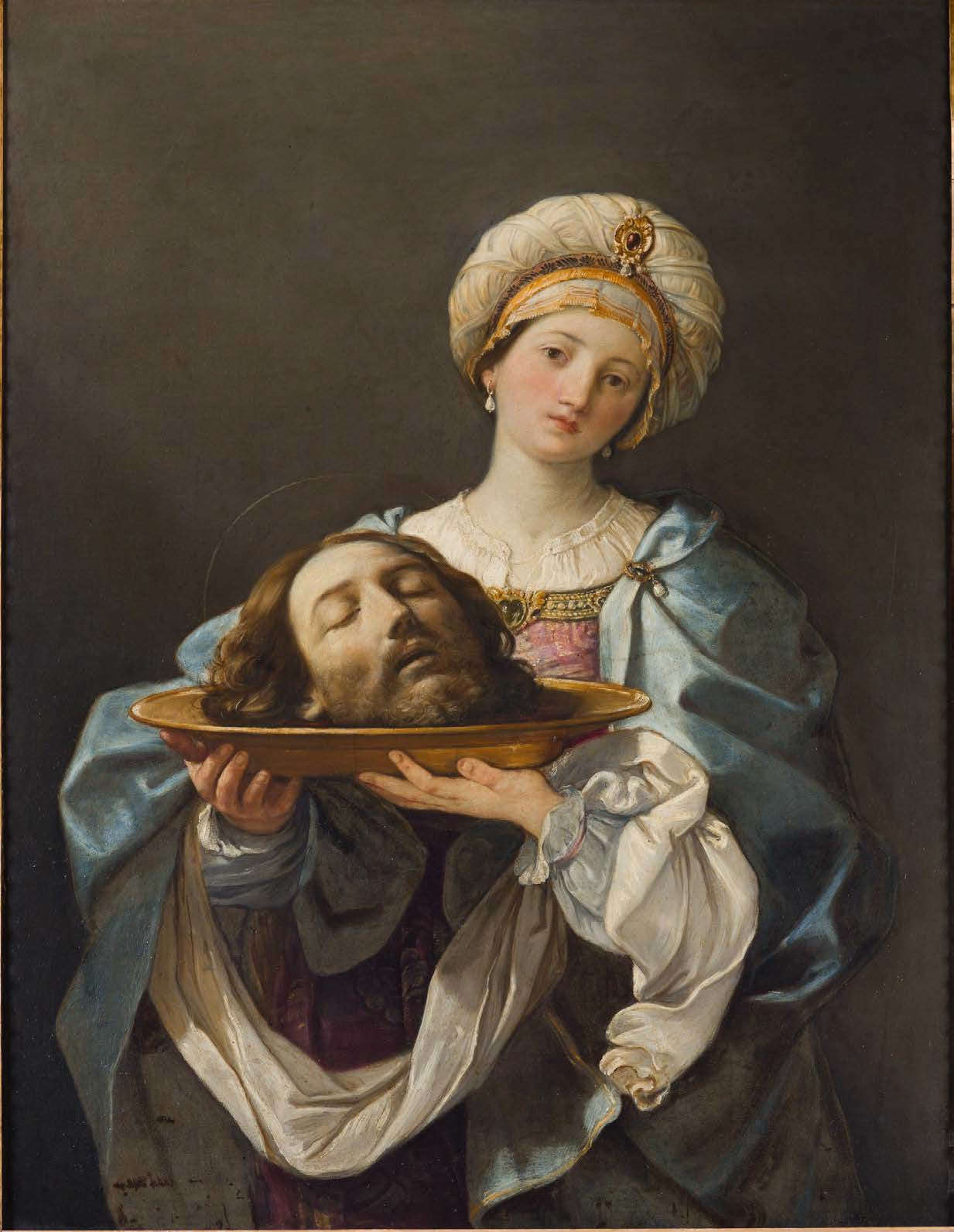 Guido Reni, Salomé con la cabeza del Bautista (c. 1635; óleo sobre lienzo, 134 x 97 cm; Roma, Gallerie Nazionali d'Arte Antica, Galleria Corsini)