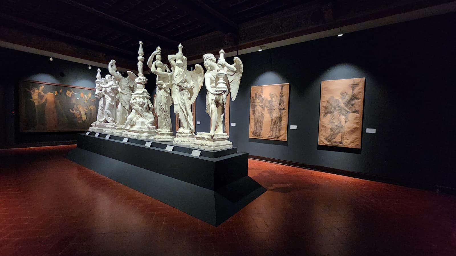 Montaje de la exposición Giovanni Pisano. Memoria de un escultor