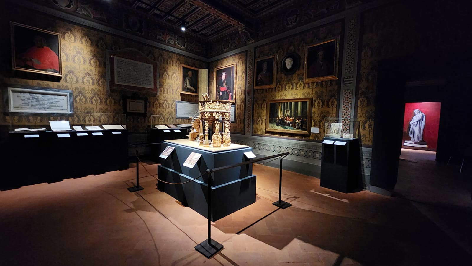 Montaje de la exposición Giovanni Pisano. Memoria de un escultor