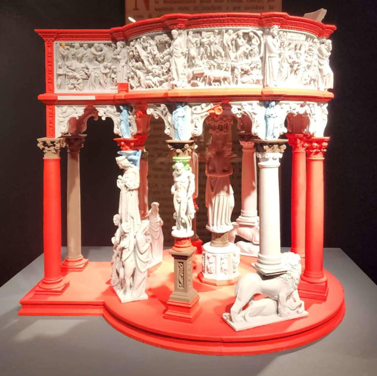 G. Pancani, V. Frassoni, dip. DIDA - Universidad de Florencia, Sisma 3D Printing, Proyecto de adquisición fotogramétrica, modelado e impresión 3D del púlpito de Giovanni Pisano (2025)