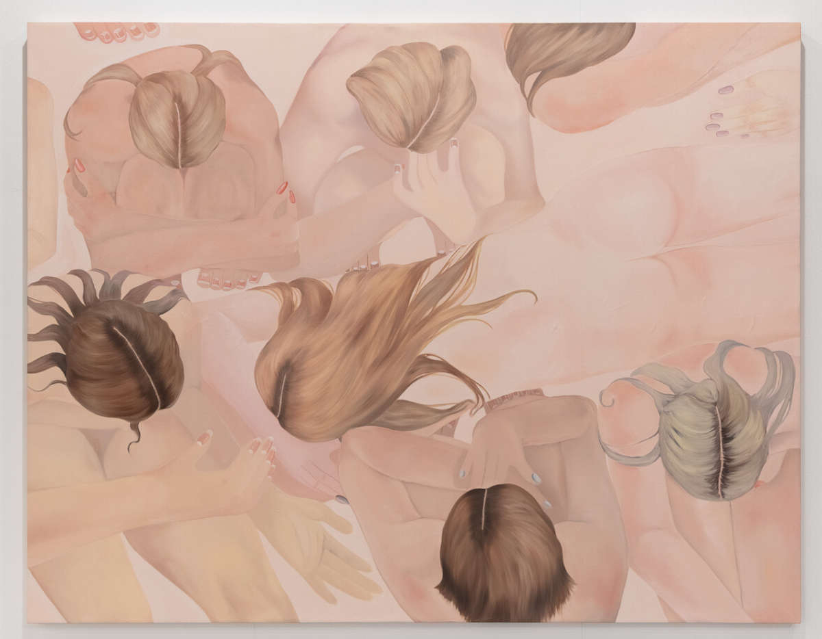 Adelisa Selimba&scaron;ić, Beate (2024; óleo sobre lienzo, 180 x 228 cm). Presenta: z2o. Precio: 15.500 euros