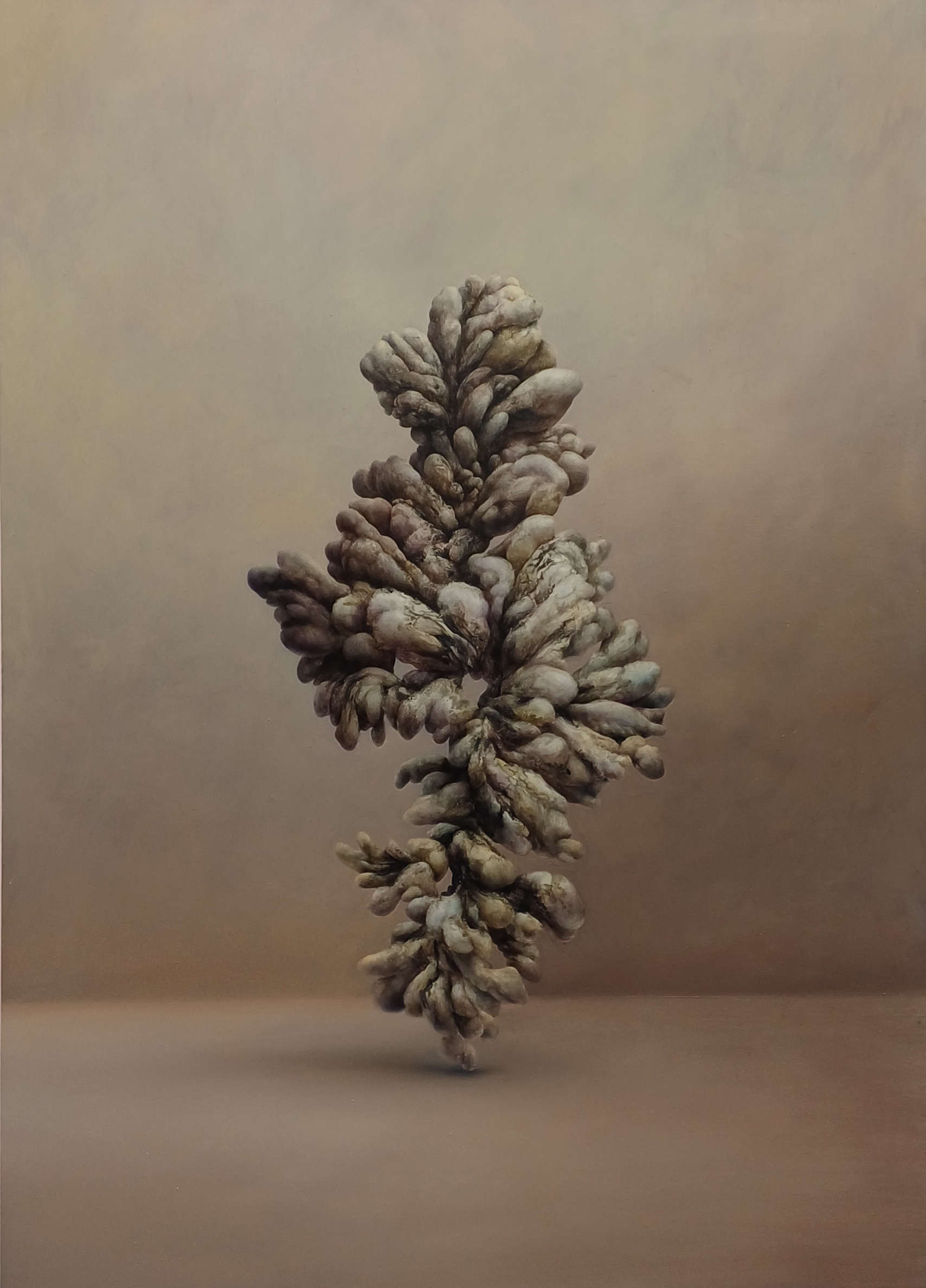 Enrico Minguzzi, Sin título (2026; óleo sobre lienzo, 140 x 100 cm). Presenta: Giovanni Bonelli. Precio: 9.600 euros