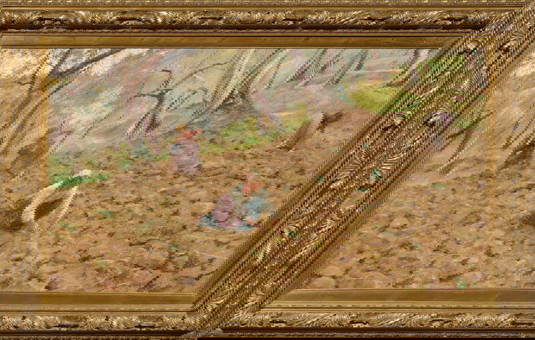 Adolfo Tommasi, La cosecha de patatas (óleo sobre lienzo, 85 x 149,5 cm). Precio: aprox. 40.000 euros