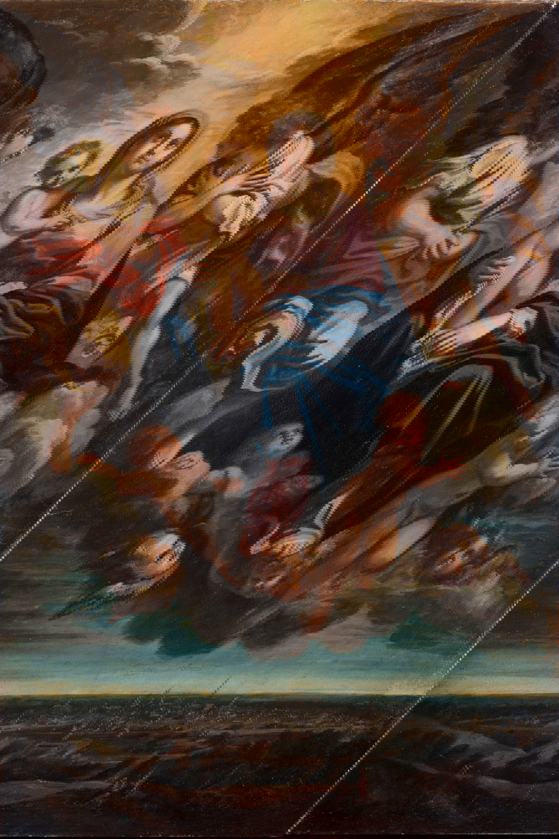 Annibale Carracci, Virgen gloriosa sobre la ciudad de Bolonia (temple sobre papel, 278 x 187 mm). Precio: 330.000 euros