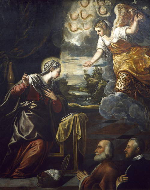 Domenico Robusti conocido como Tintoretto, Anunciación (c. 1595; óleo sobre lienzo, 215 x 175 cm). Precio: 180.000 euros