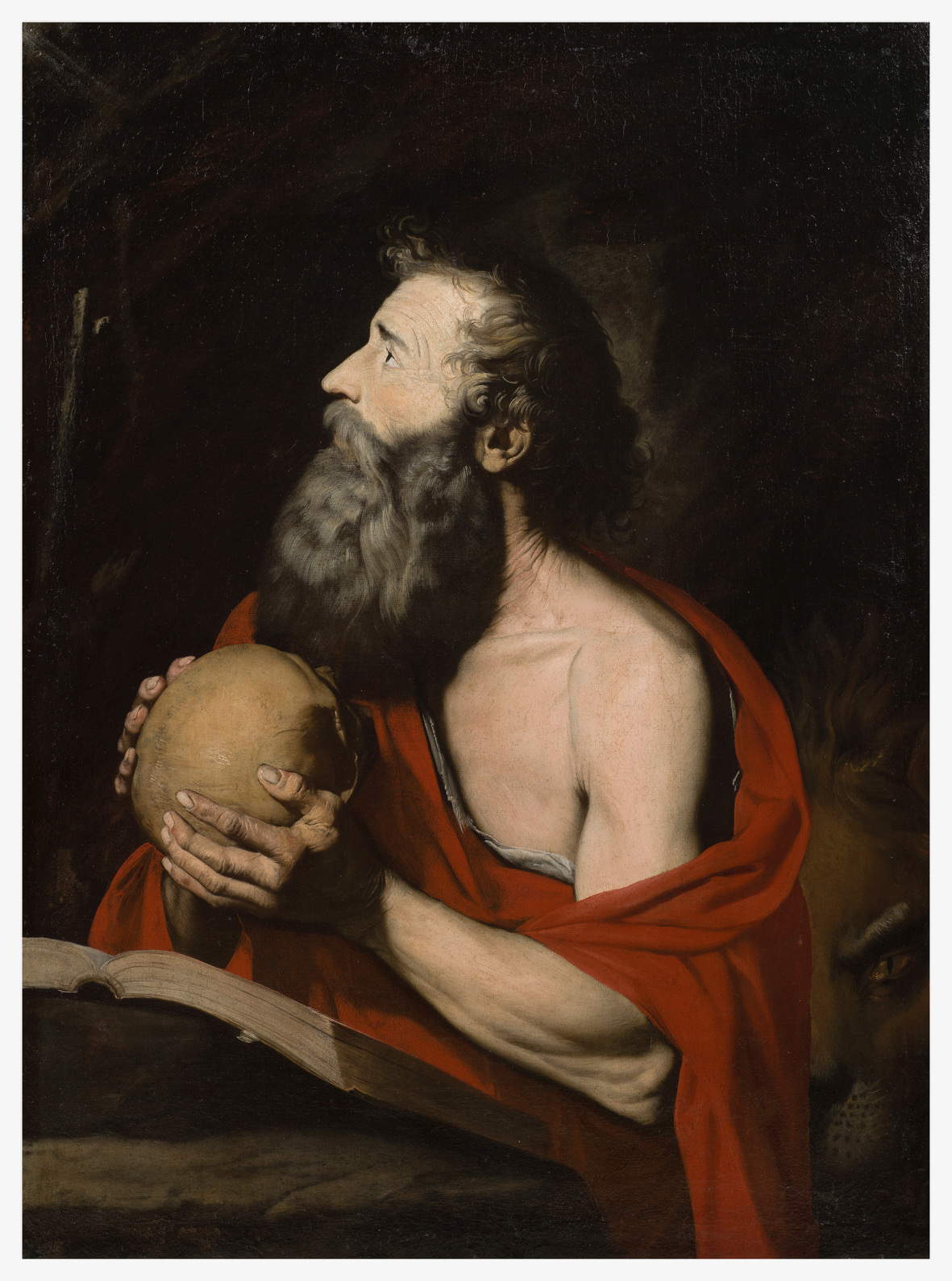 Giovanni Ricca, San Jerónimo con el león (c. 1643; óleo sobre lienzo, 102 x 75 cm). Precio: 90.000 euros