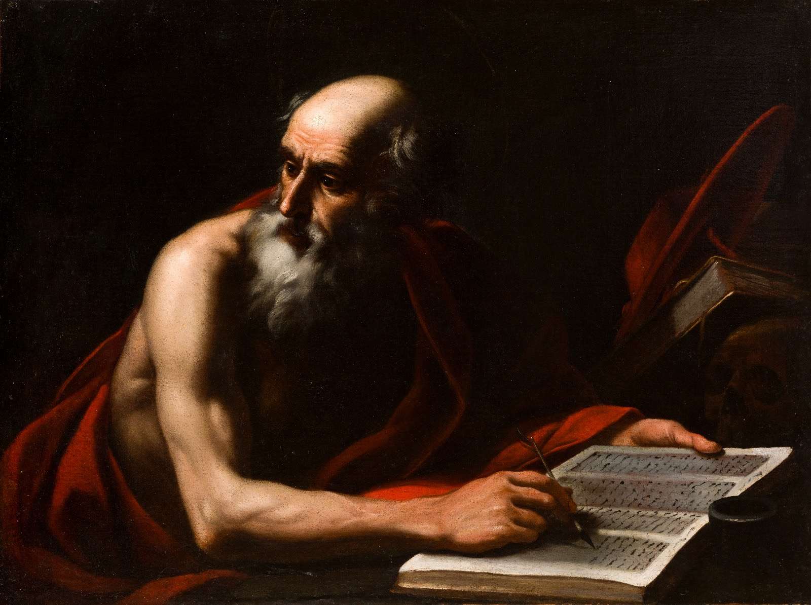 Gregorio Preti, San Jerónimo penitente (óleo sobre lienzo, 75 x 99 cm). Precio: 18.000 euros