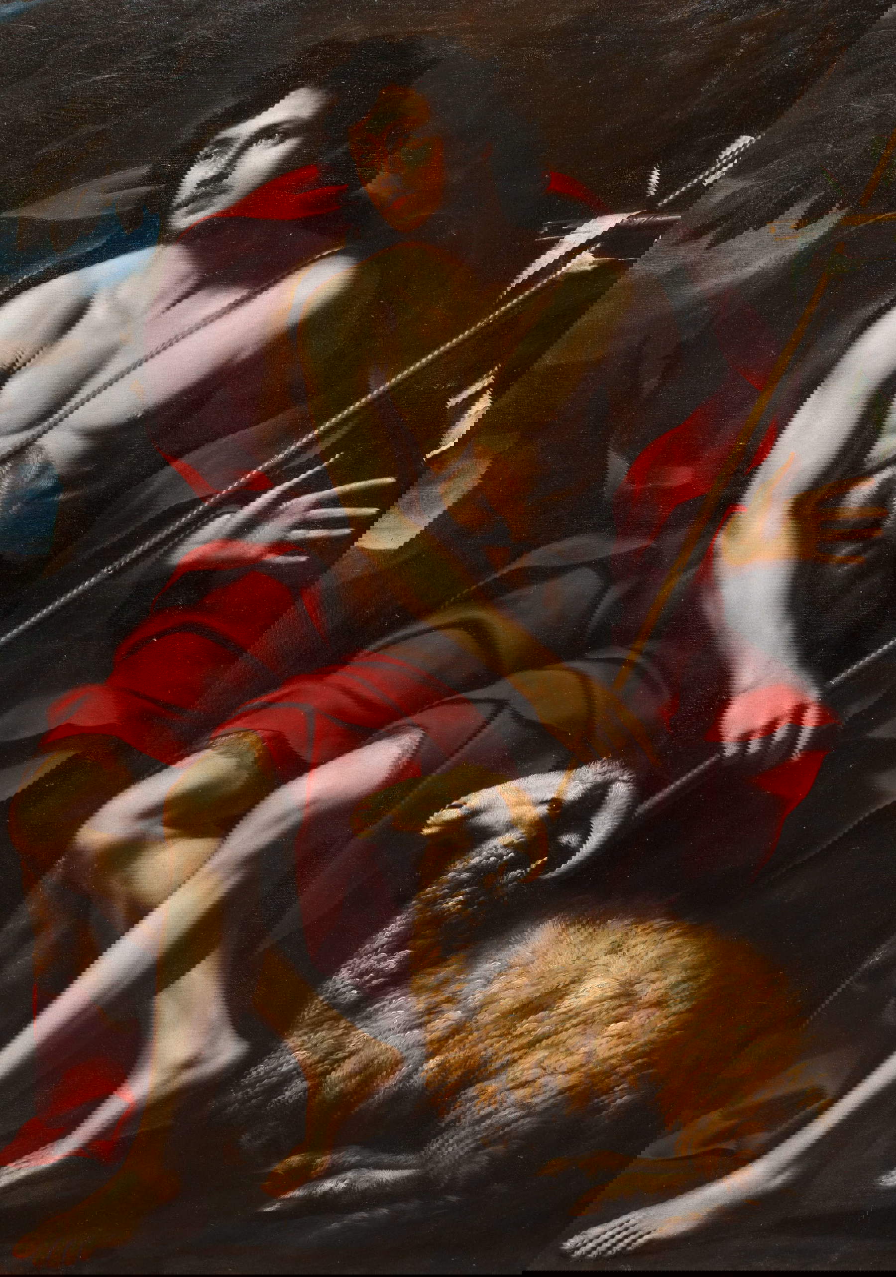 Maestro de los Armenti (antes Pseudo Salini, antes Maestro de la Flagelación Lampronti, antes Maestro de Baranello), San Juan Bautista en el desierto (óleo sobre lienzo, 172 x 123 cm). Precio: 36.000 euros