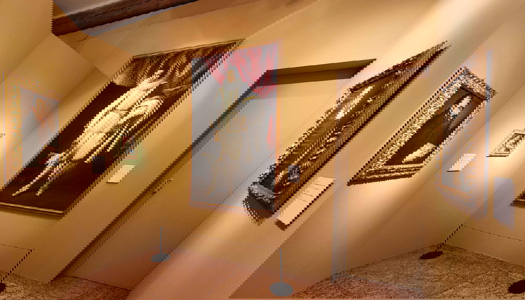 Ausstellungsaufbau Bartolomeo Cesi (1556-1629). Die Malerei der Stille im Zeitalter der Carracci. Foto: Federico Giannini