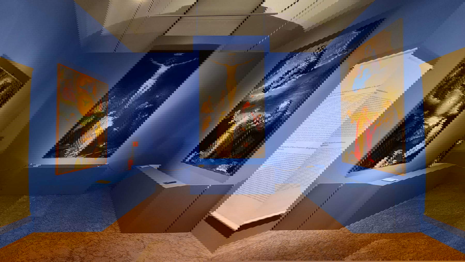 Ausstellungsaufbau Bartolomeo Cesi (1556-1629). Die Malerei der Stille im Zeitalter der Carracci. Foto: Federico Giannini