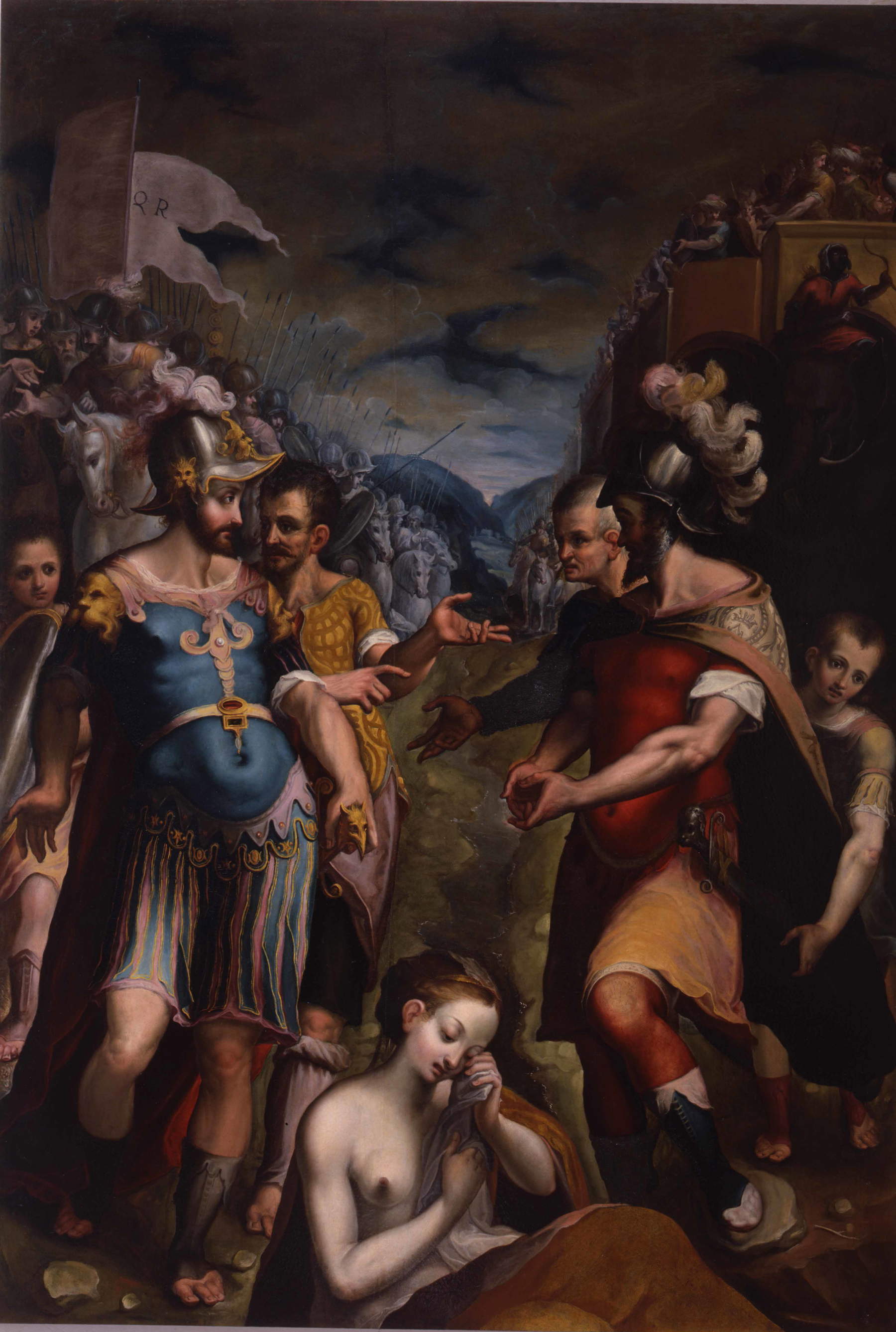 Dirck de Quade van Ravesteyn, Colloquio tra Scipione e Annibale