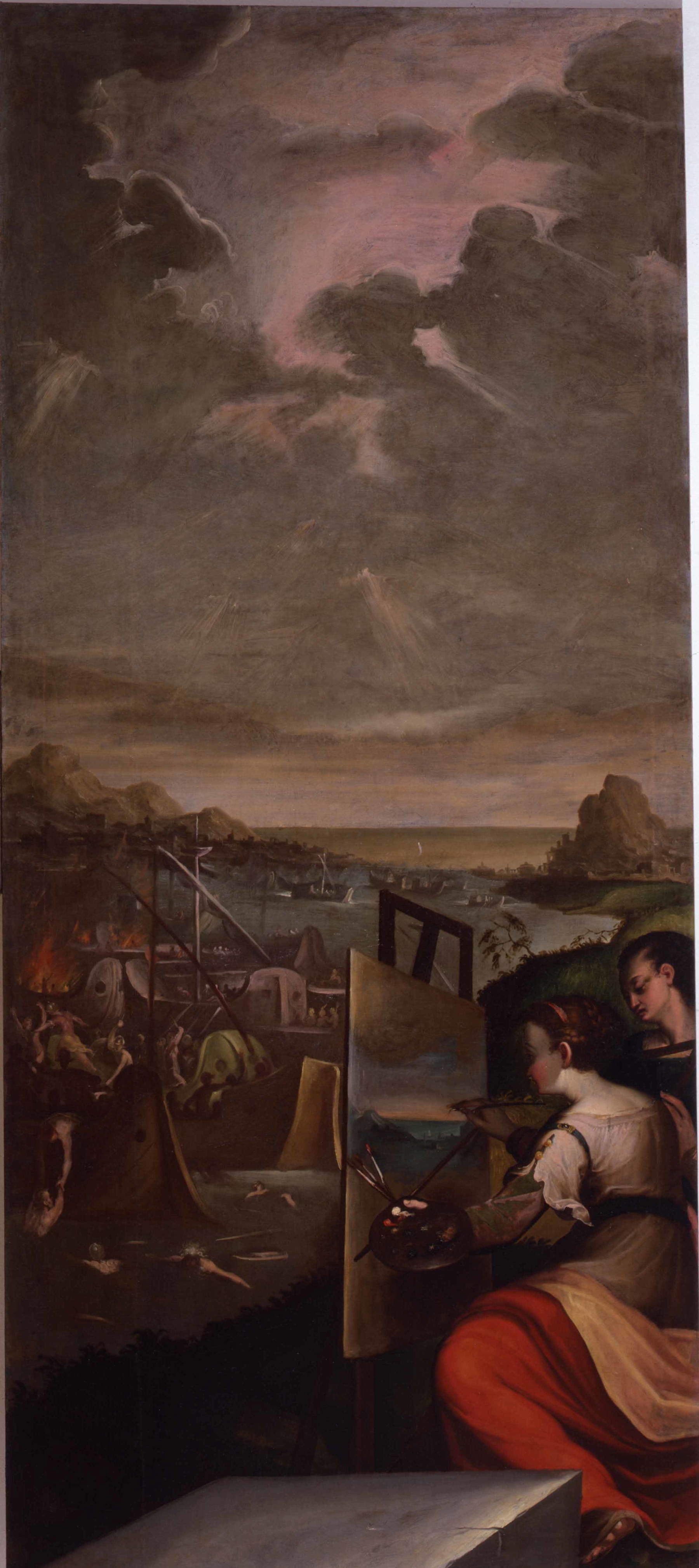 Dirck de Quade van Ravesteyn, I romani bruciano la flotta cartaginese