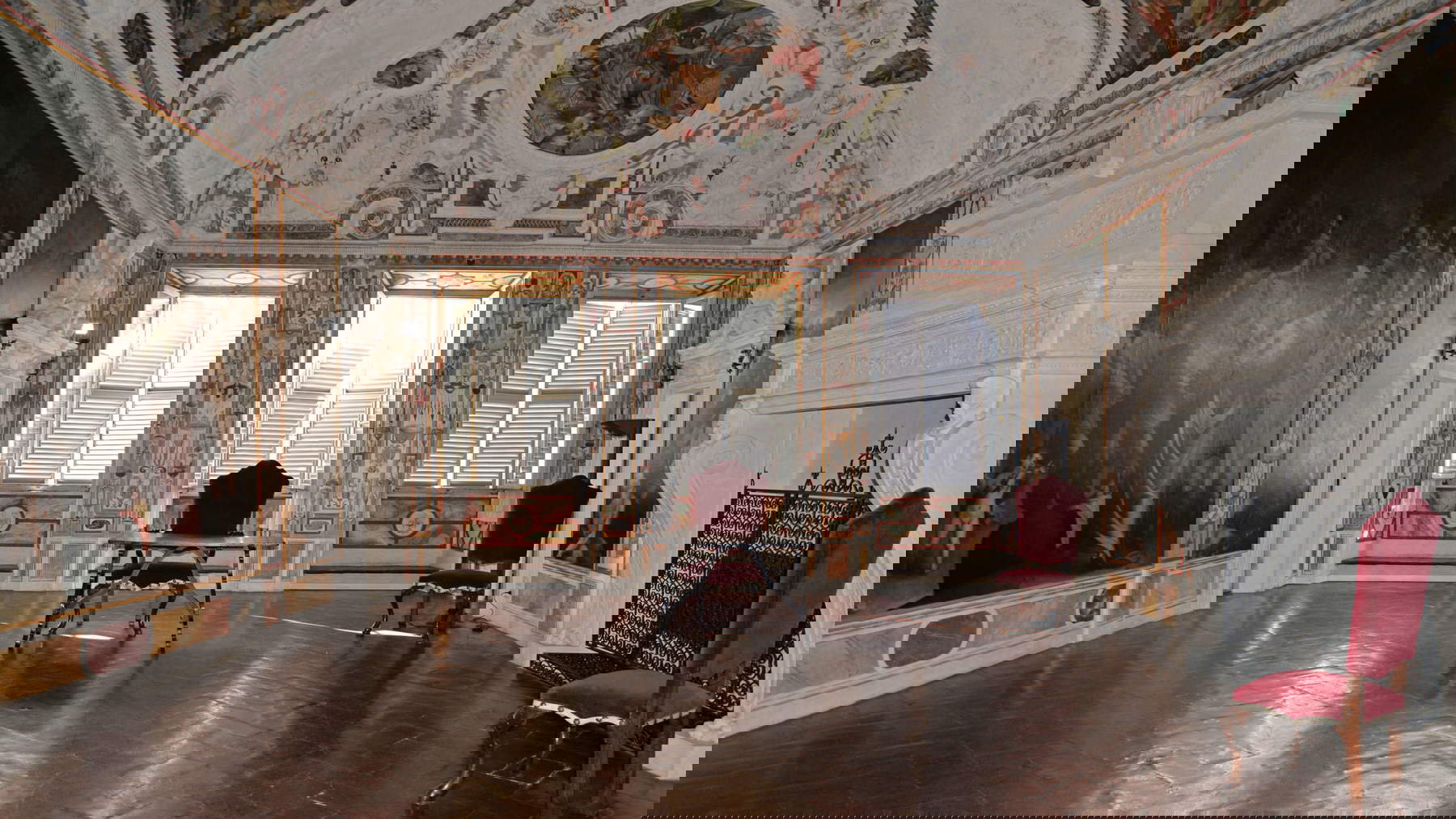 Il salone del secondo piano nobile