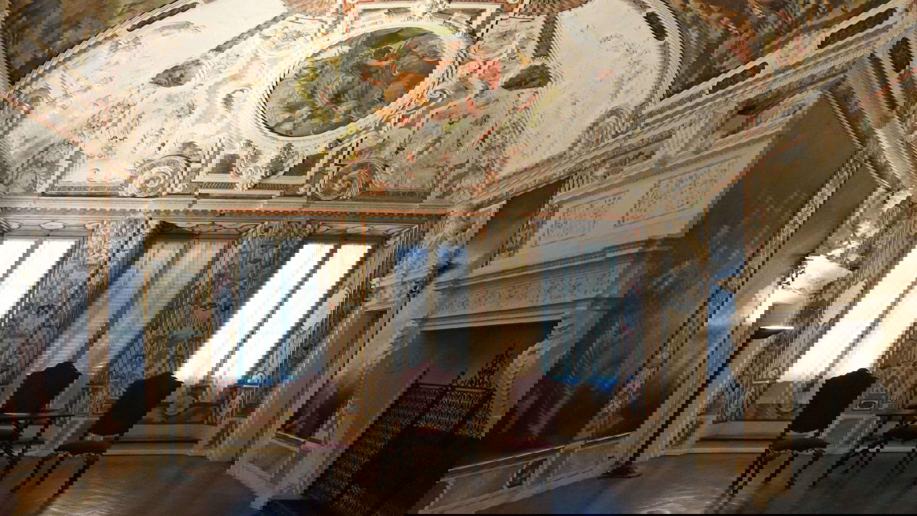 Il salone del secondo piano nobile