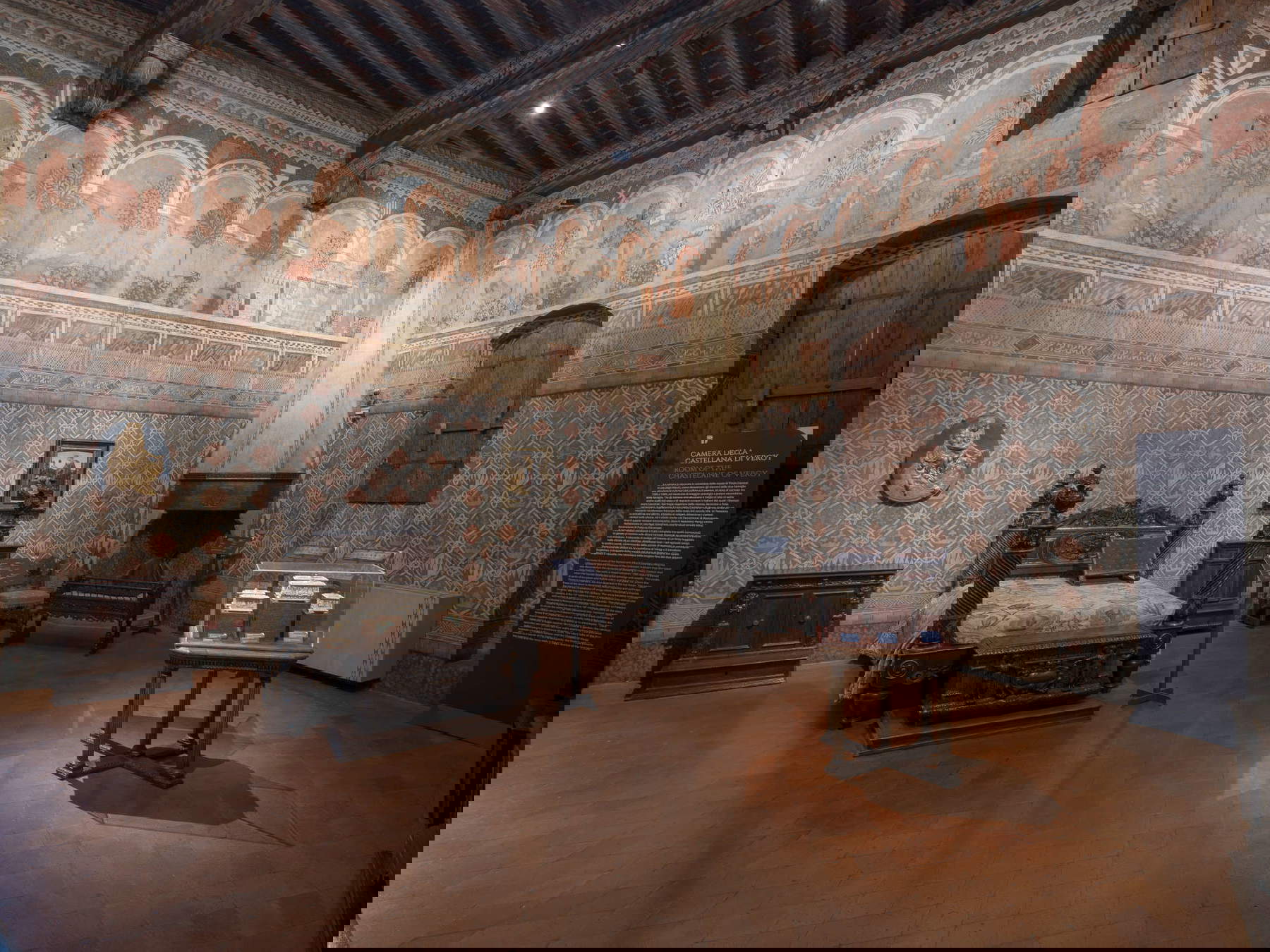 Museo del Palazzo Davanzati, Cámara de la Castellana di Vergy. Fotografía cortesía de la Galería de la Academia de Florencia y los Museos del Bargello.