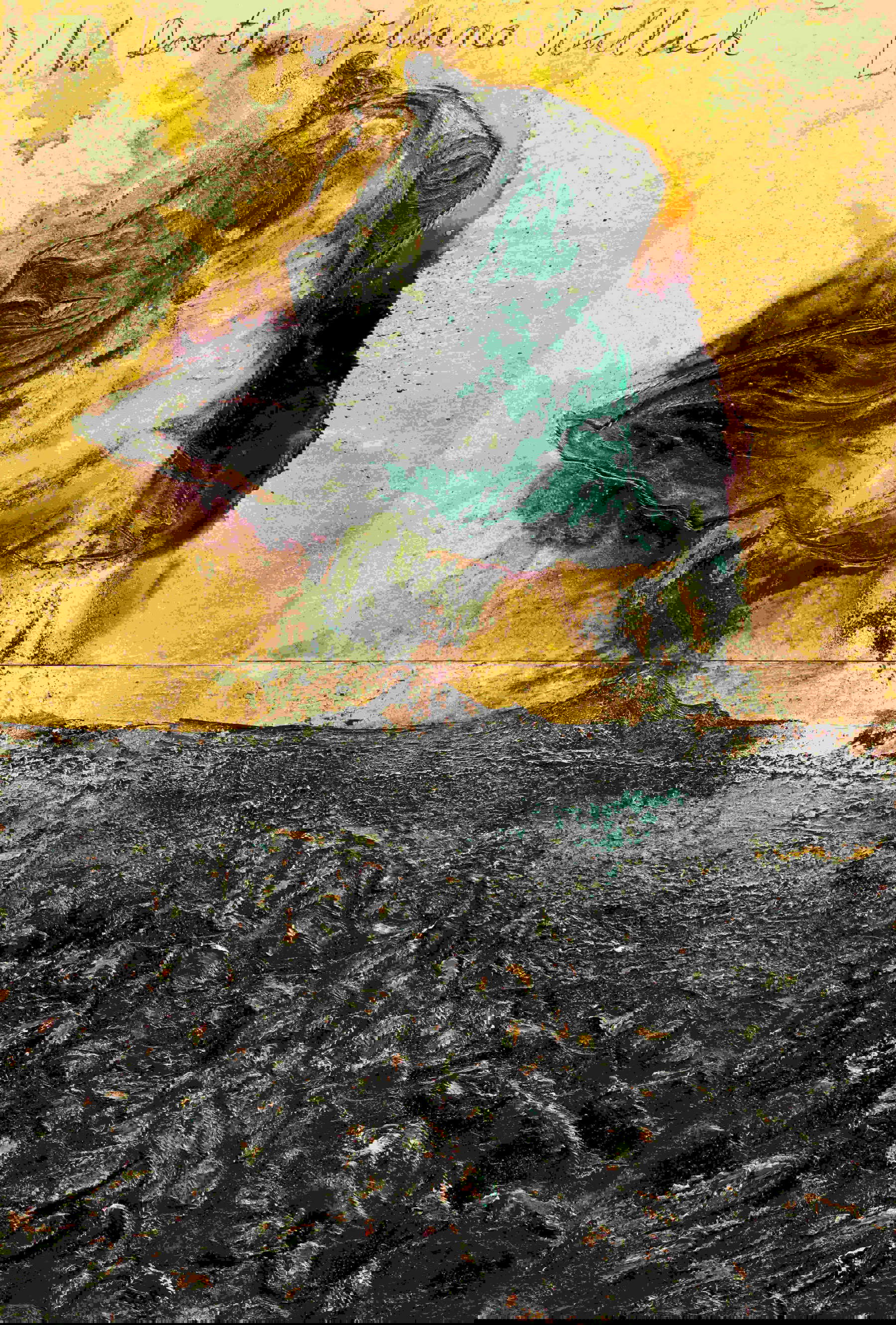 Anselm Kiefer, Dorothea Juliana Wallich (2025; emulsione, olio, acrilico, gommalacca, foglia d&rsquo;oro, sedimento di elettrolisi, fiori secchi, foglie secche, acciaio, paglia, gesso, carboncino e collage di tela su tela, 570 &times; 280 cm) &copy; Anselm Kiefer. Foto: Nina Slavcheva