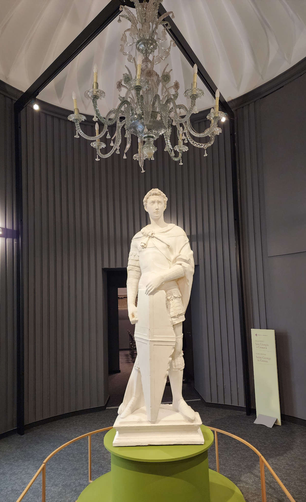 Exhibition layouts St. George. The journey of a knightly saint from the East to Genoa.