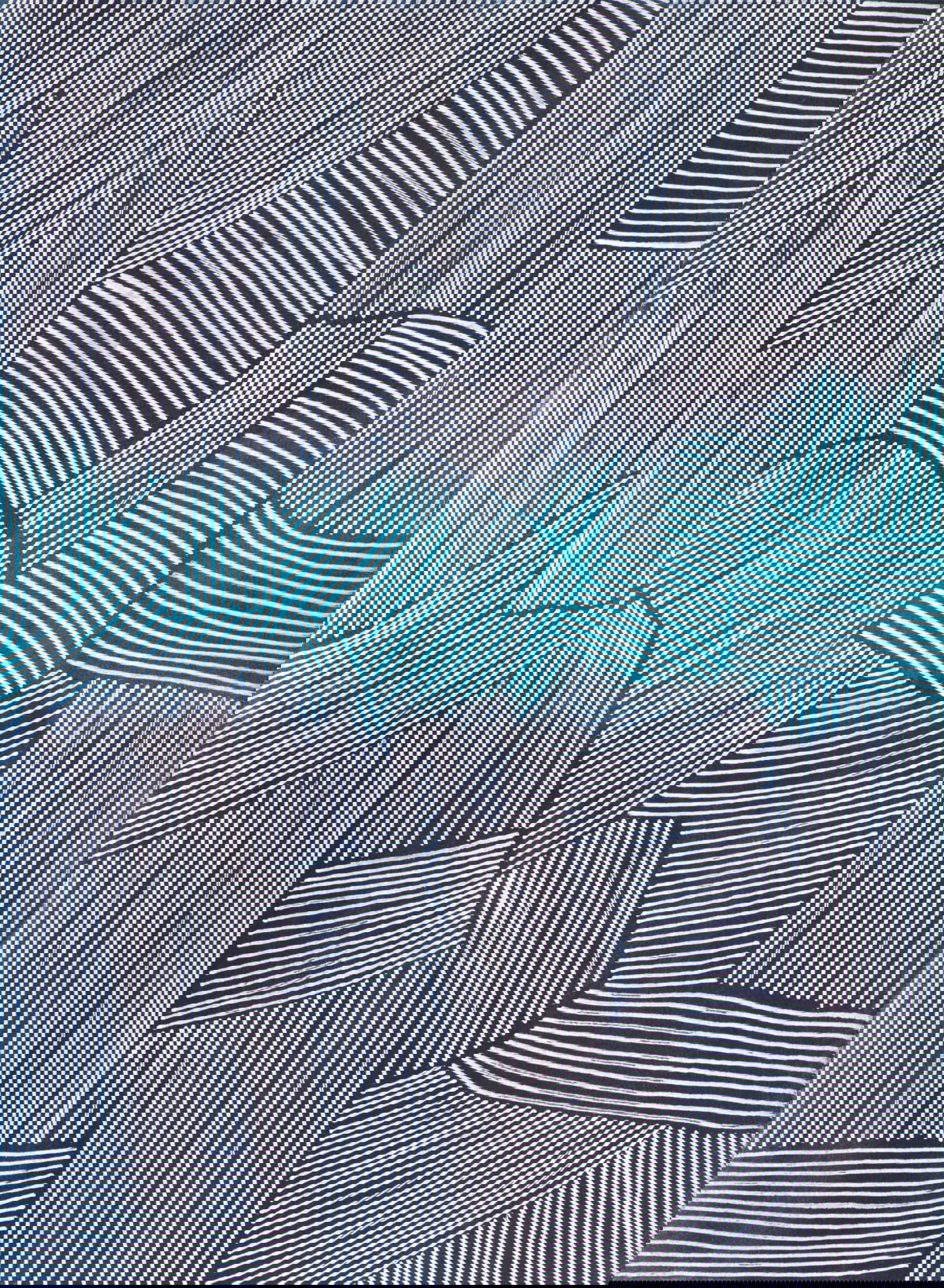 Lena M&uuml;ller, Leuchten #37 (2025; watercolor, ink on paper, 195 x 265 mm)