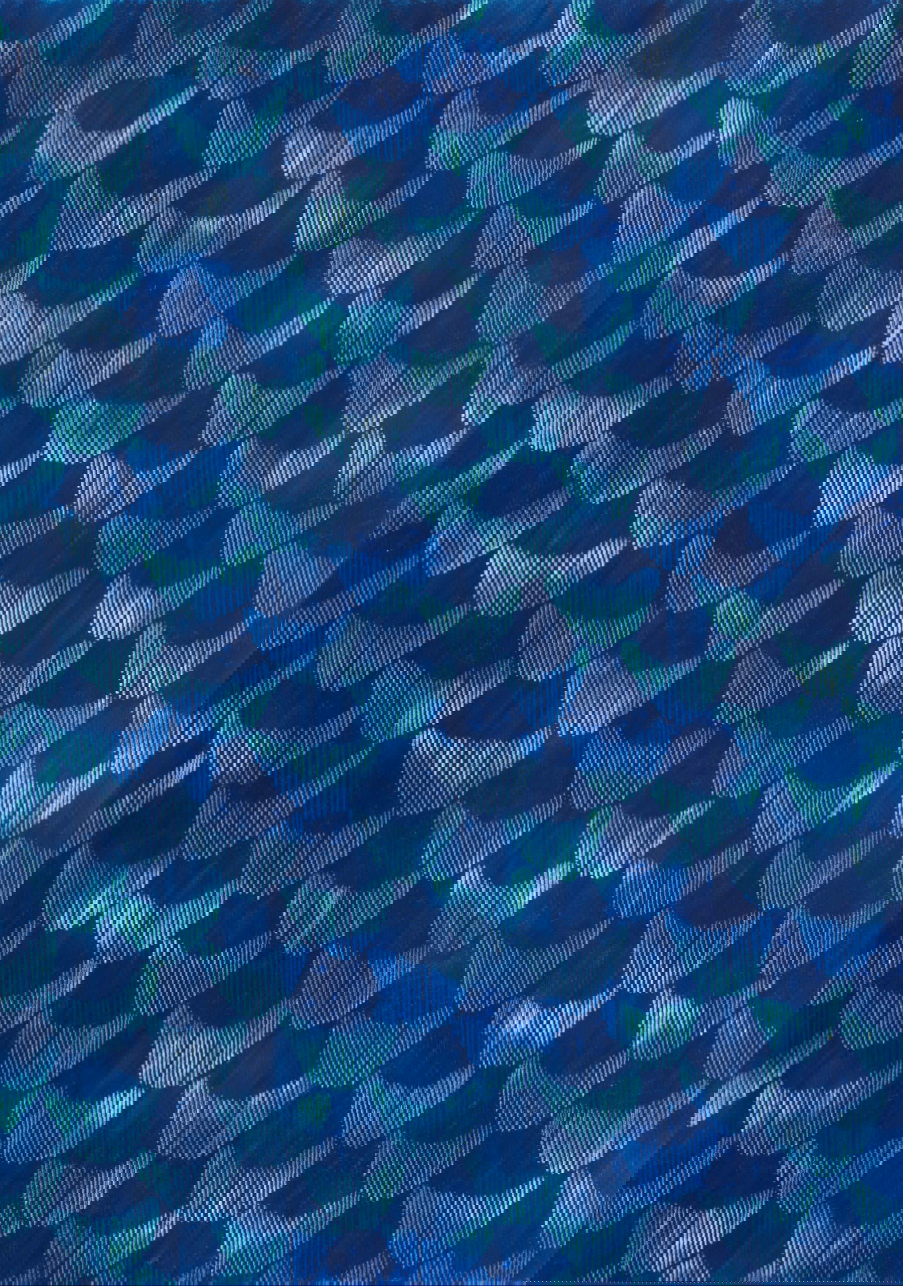 Lena M&uuml;ller, Schutz #27 (2024; wax crayons on cardboard, 148 x 210 mm)