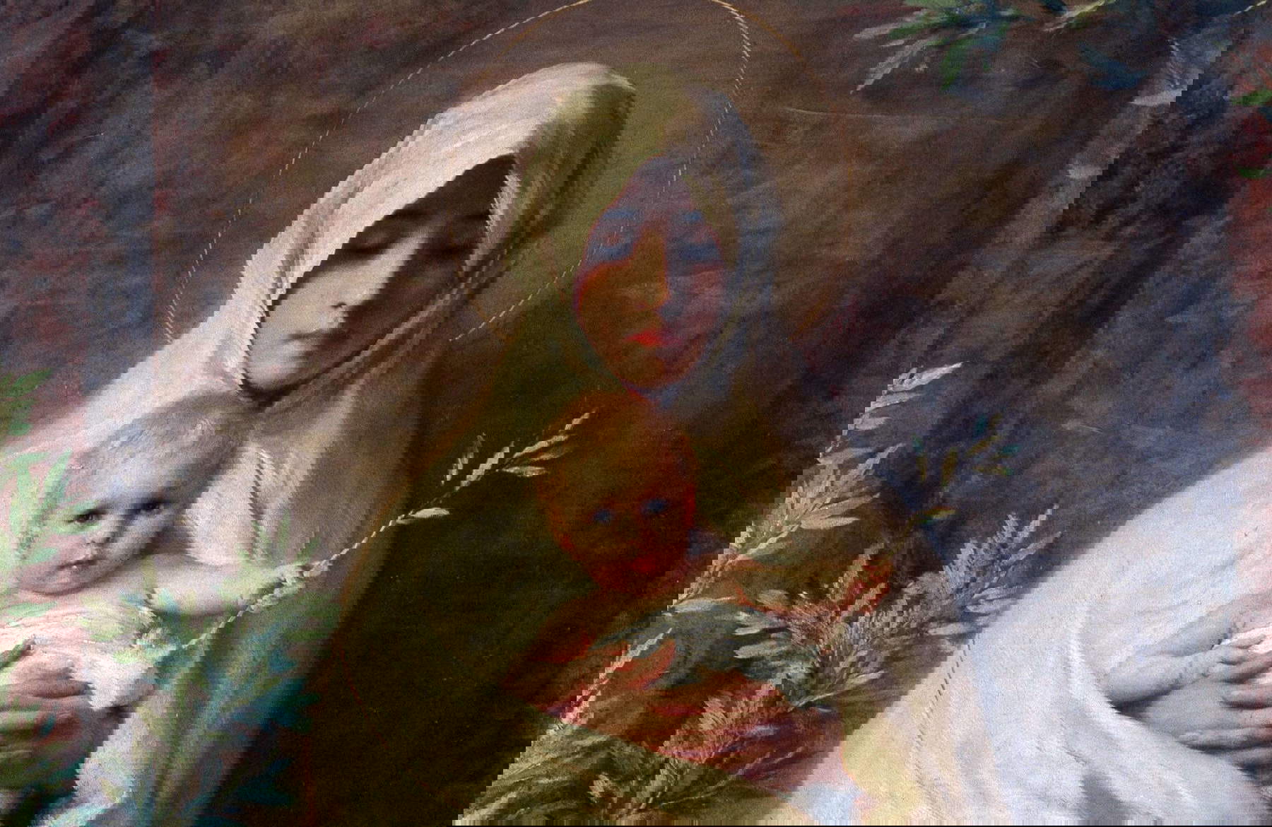 Nicol&ograve; Barabino, Quasi oliva speciosa in campis, detalle