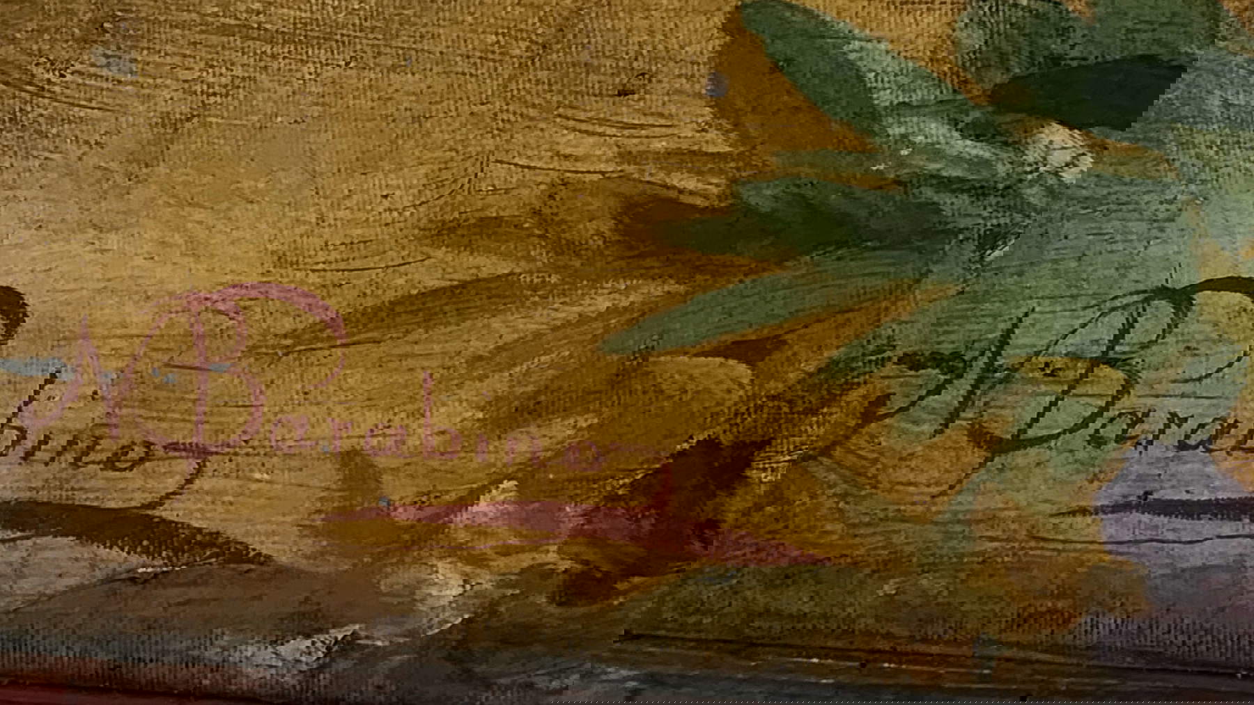 Nicol&ograve; Barabino, Quasi oliva speciosa in campis, detalle