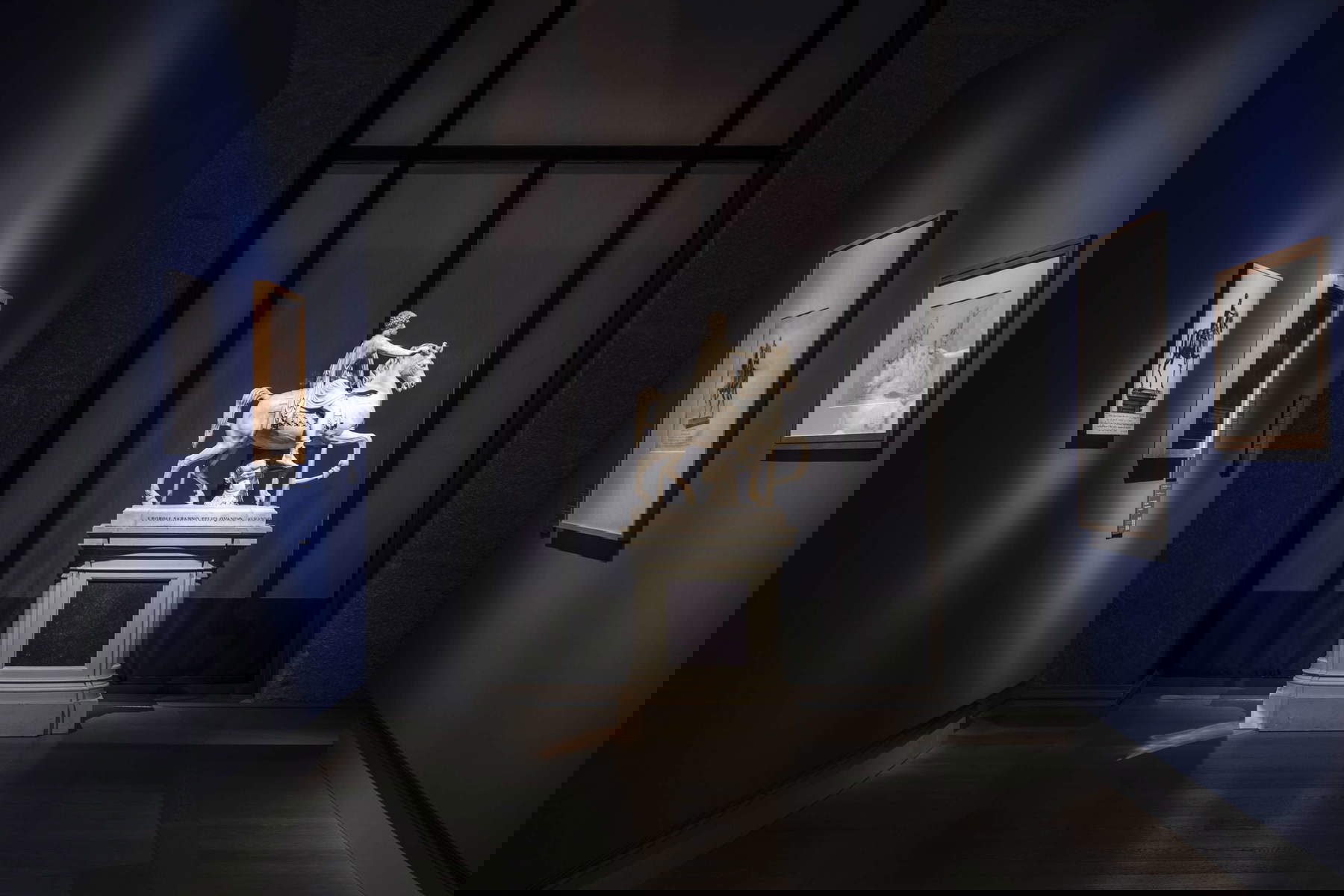 Montaje de la exposición Eternidad y visión. Roma y Milán, capitales del Neoclasicismo. Foto: Maria Parmigiani