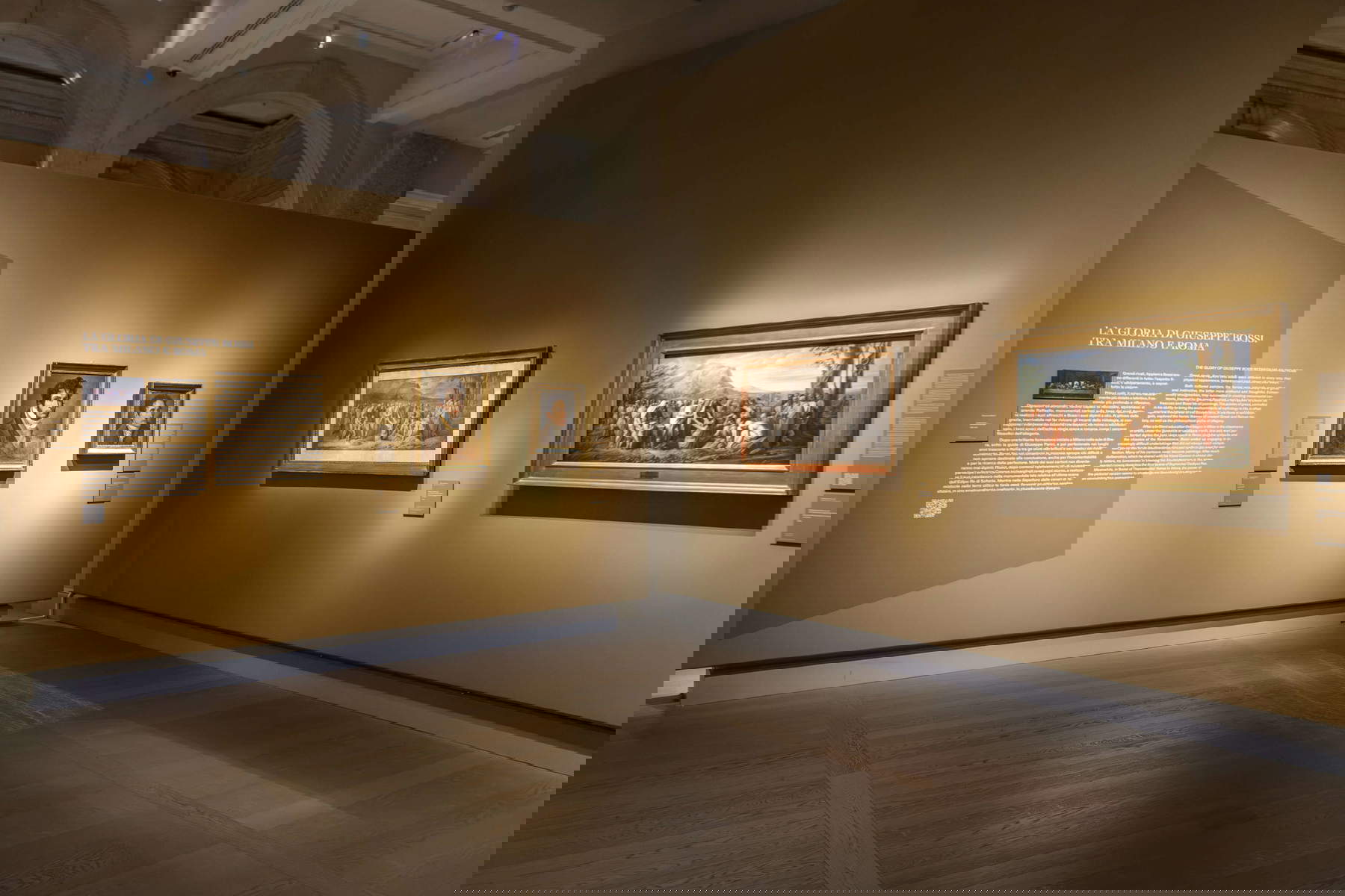 Montaje de la exposición Eternidad y visión. Roma y Milán, capitales del Neoclasicismo. Foto: Maria Parmigiani