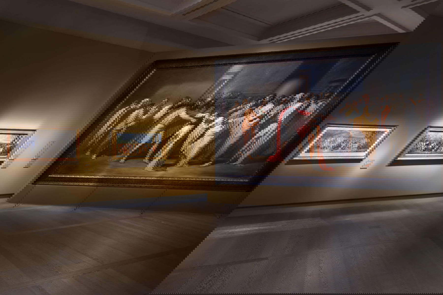 Montaje de la exposición Eternidad y visión. Roma y Milán, capitales del Neoclasicismo. Foto: Maria Parmigiani