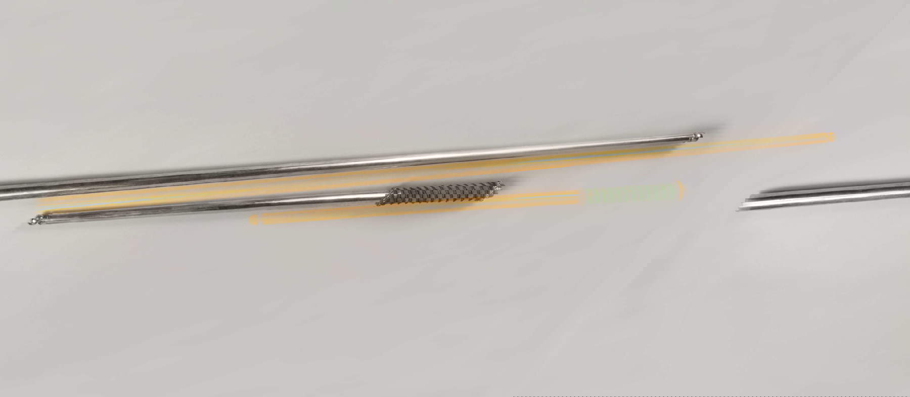 Martin-Guillaume Biennais, Bastón (plata dorada - vermeil, terciopelo, longitud 165 cm, divisible en dos partes 100 y 60 cm, diámetro 2,5 cm; Milán, Pinacoteca di Brera, en depósito en el Museo del Risorgimento) &copy; Pinacoteca di Brera, Milán - MiC