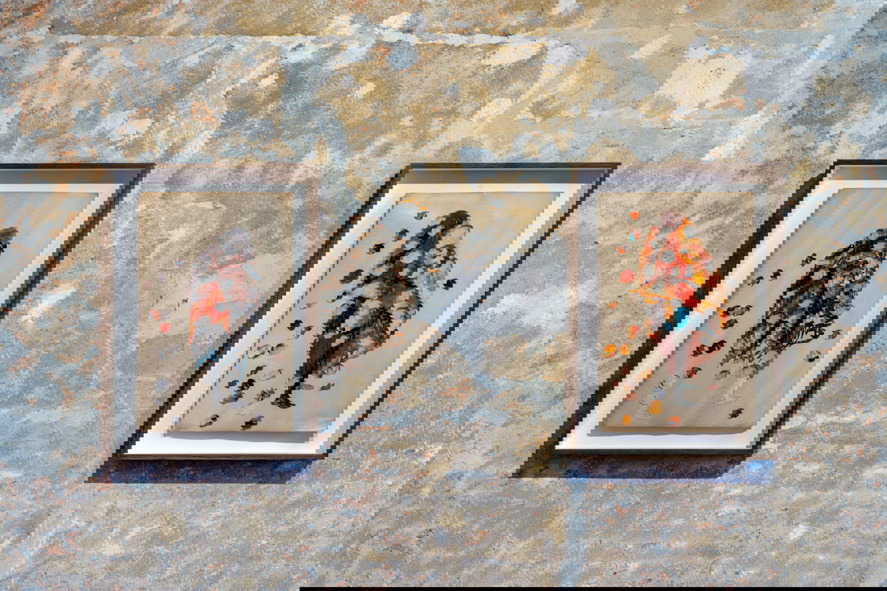 Berlinde De Bruyckere, Sin título (1996; collage de papel, gouache, 45 x 29,5 x 2,5 cm). Con permiso de la artista y GALLERIA CONTINUA, Foto: Ela Bialkowska, OKNO Studio