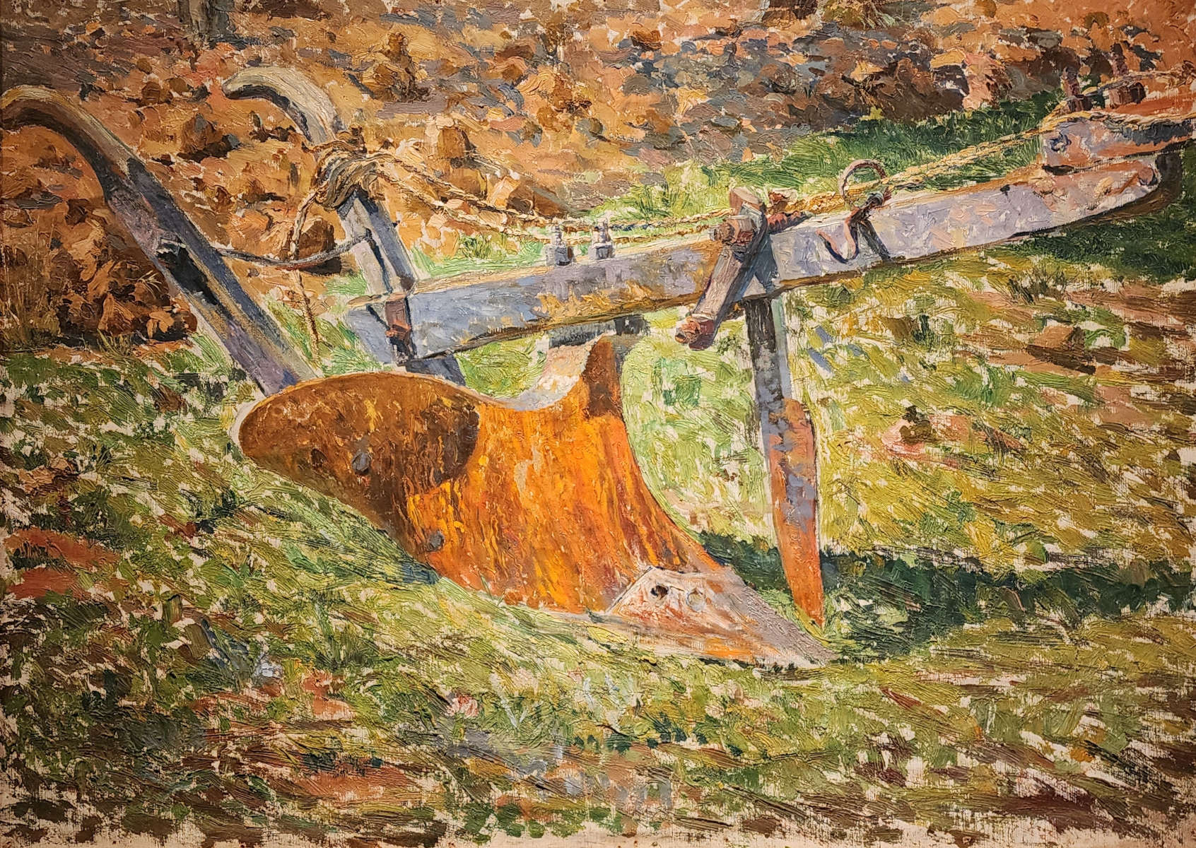 Alberto Calza Bini, Arado (1910-1912; óleo sobre lienzo, 56 x 78 cm; Colección Calza Bini)