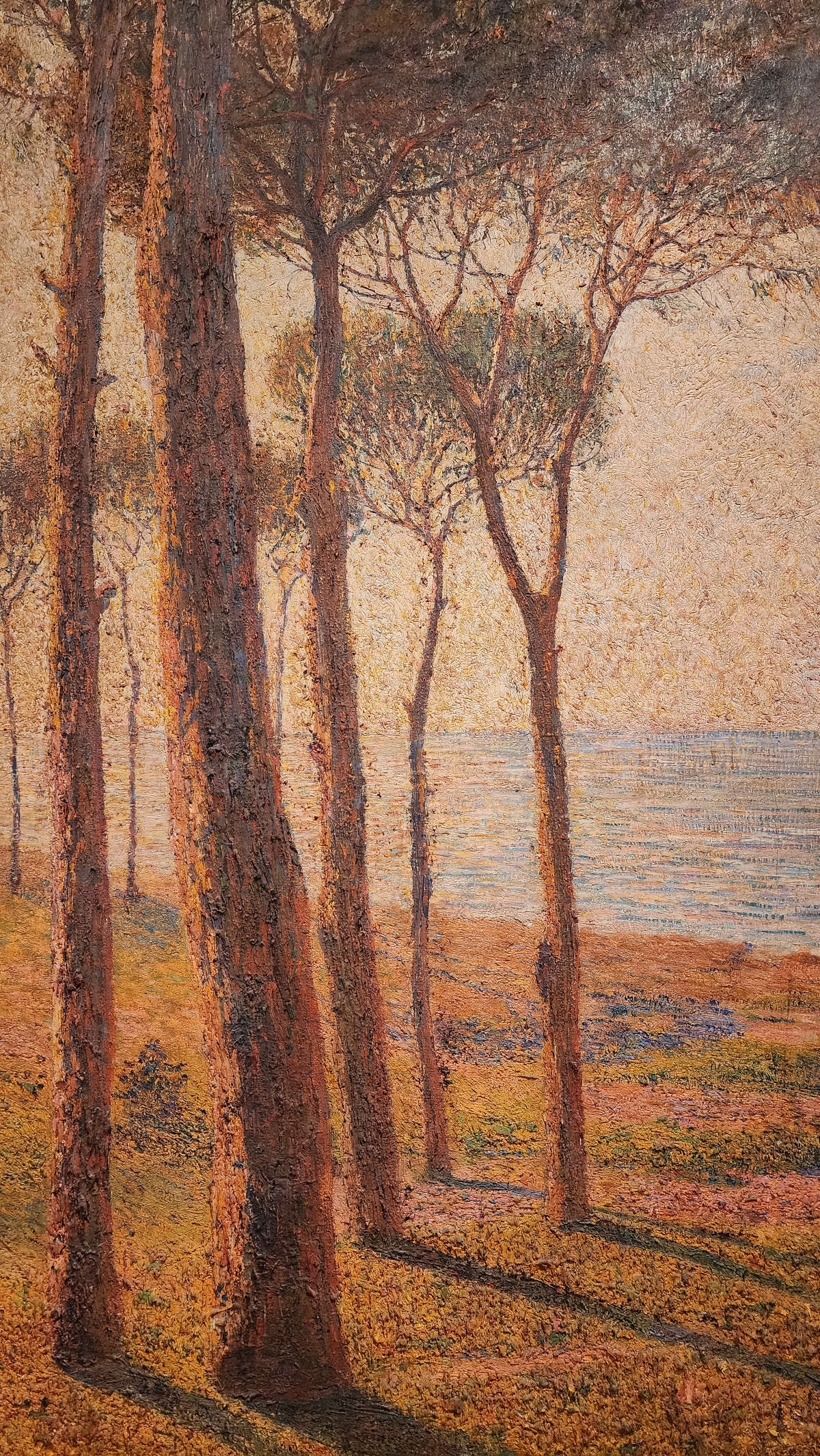Alberto Calza Bini, Pinares de Livorno (1906-1908; óleo sobre lienzo, 97 x 58 cm; Colección Calza Bini)