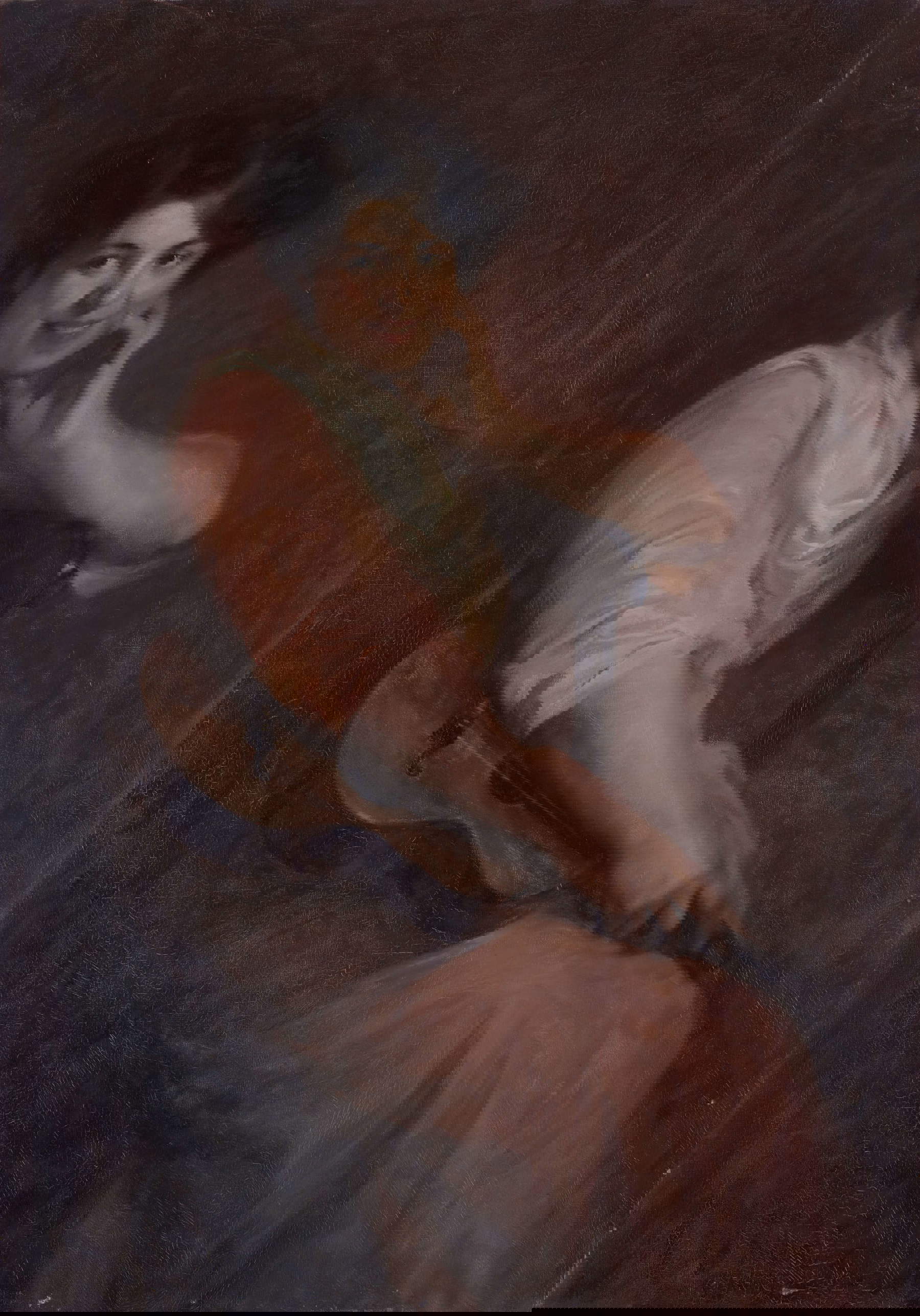 Emilio Malerba, Intermezzo (1910-1911 ; huile sur toile, 125 &times; 87 cm ; collection privée). Avec l'autorisation de M.M.M. Archivio Gian Emilio Malerba, Monza. Photographie : Piero Pozzi