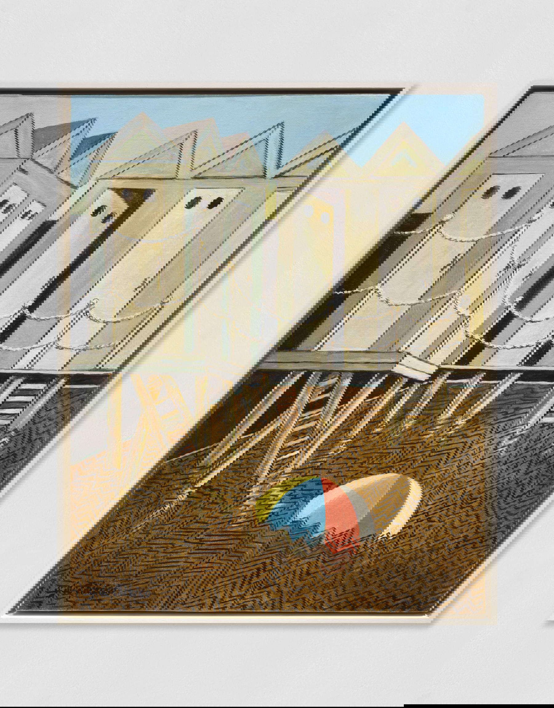 Giorgio de Chirico, Mysterious Baths (ca. 1974; oil on canvas, 50 x 40 cm). Presented by: G.A.M. Gallery of Major Art.