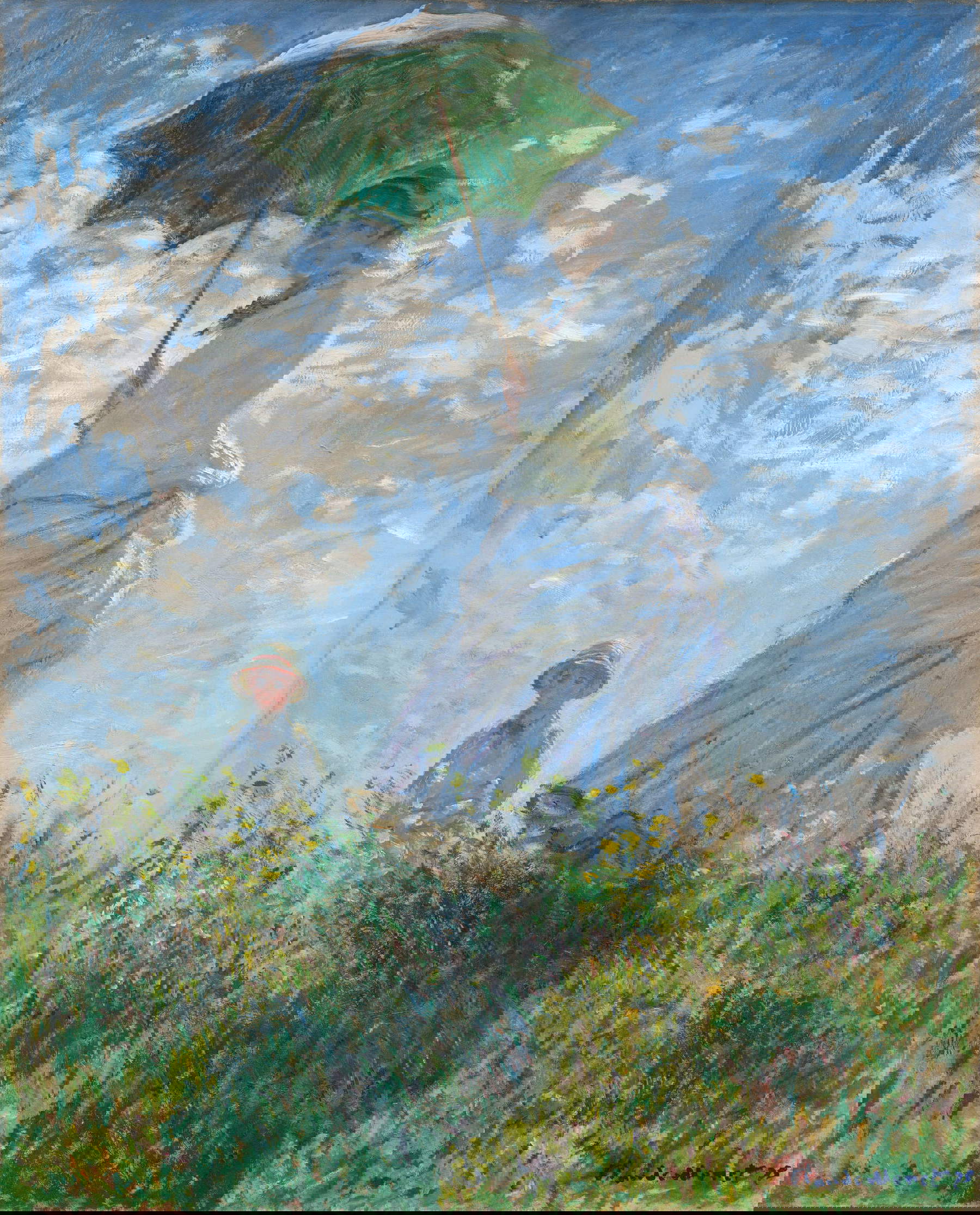 Claude Monet, Der Spaziergang (1875; Öl auf Leinwand, 100 x 81 cm; Washington, National Gallery of Art)